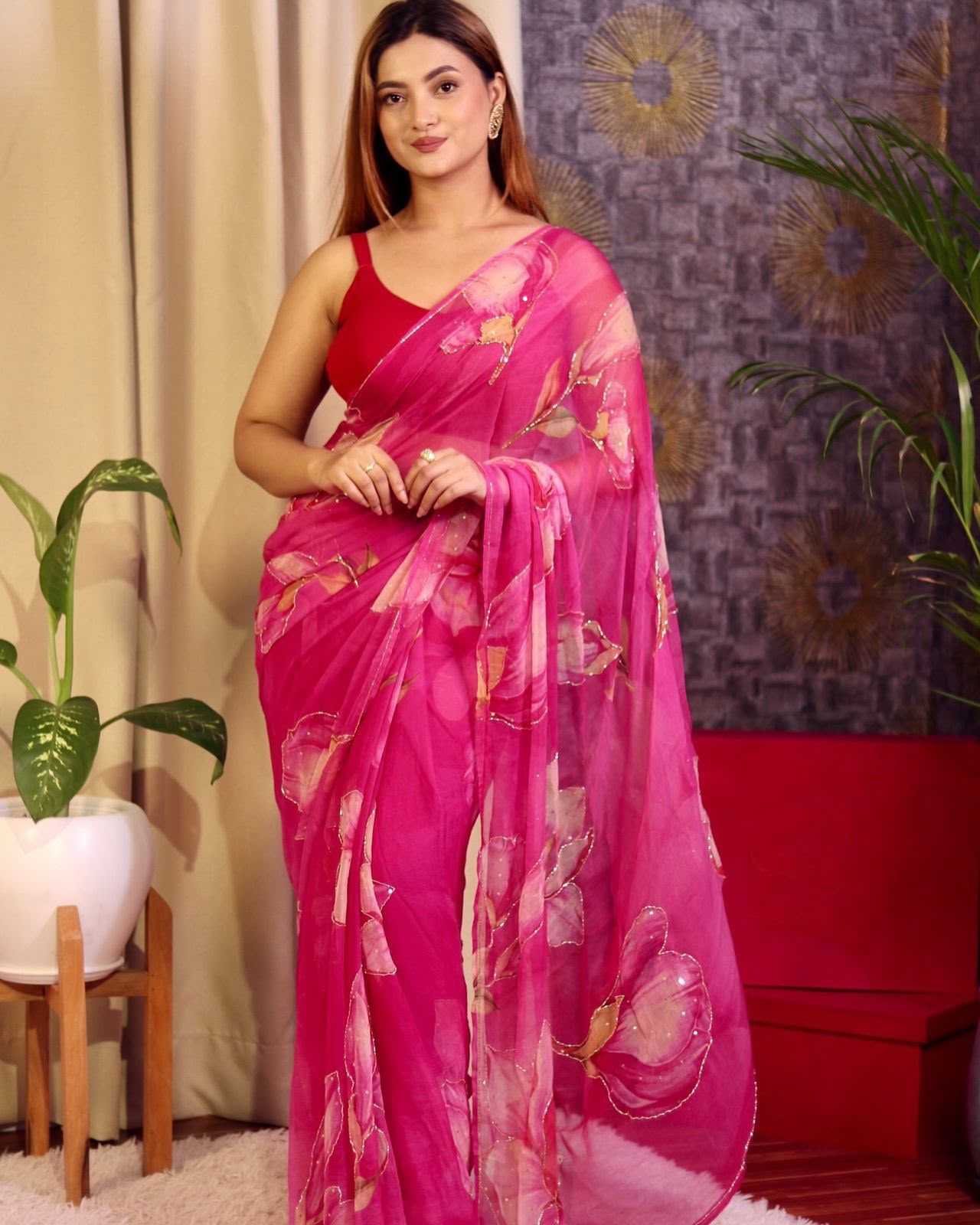 YNF Wholesale Chiffon Printed Sarees  | Surat Manufacturer