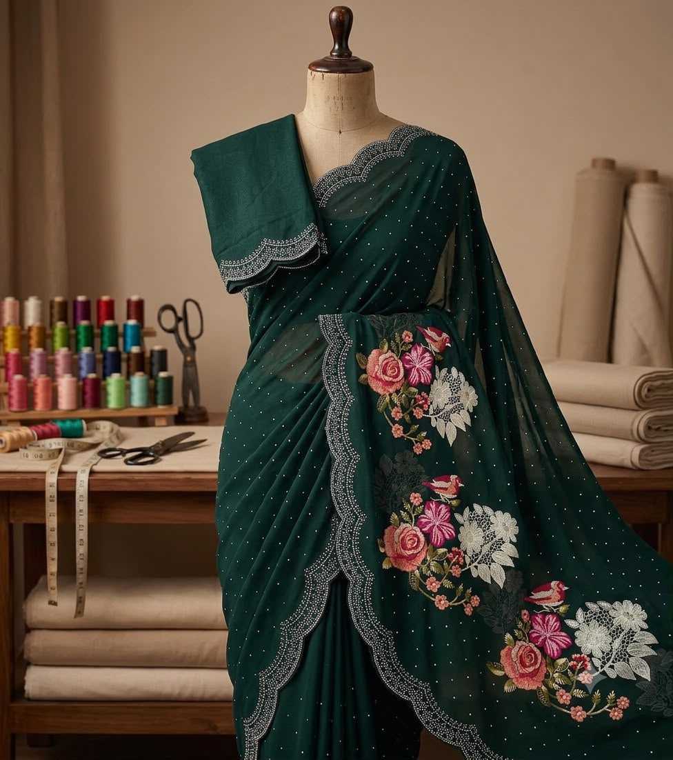 YNF Wholesale Fancy Georgette Sarees  | Surat Manufacturer