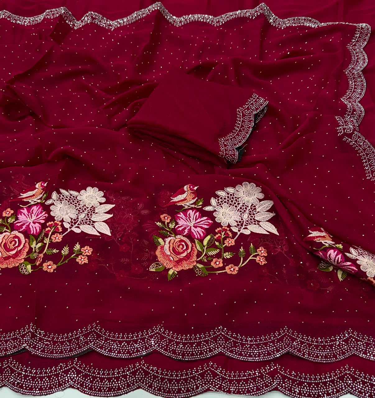YNF Wholesale Fancy Georgette Sarees  | Surat Manufacturer