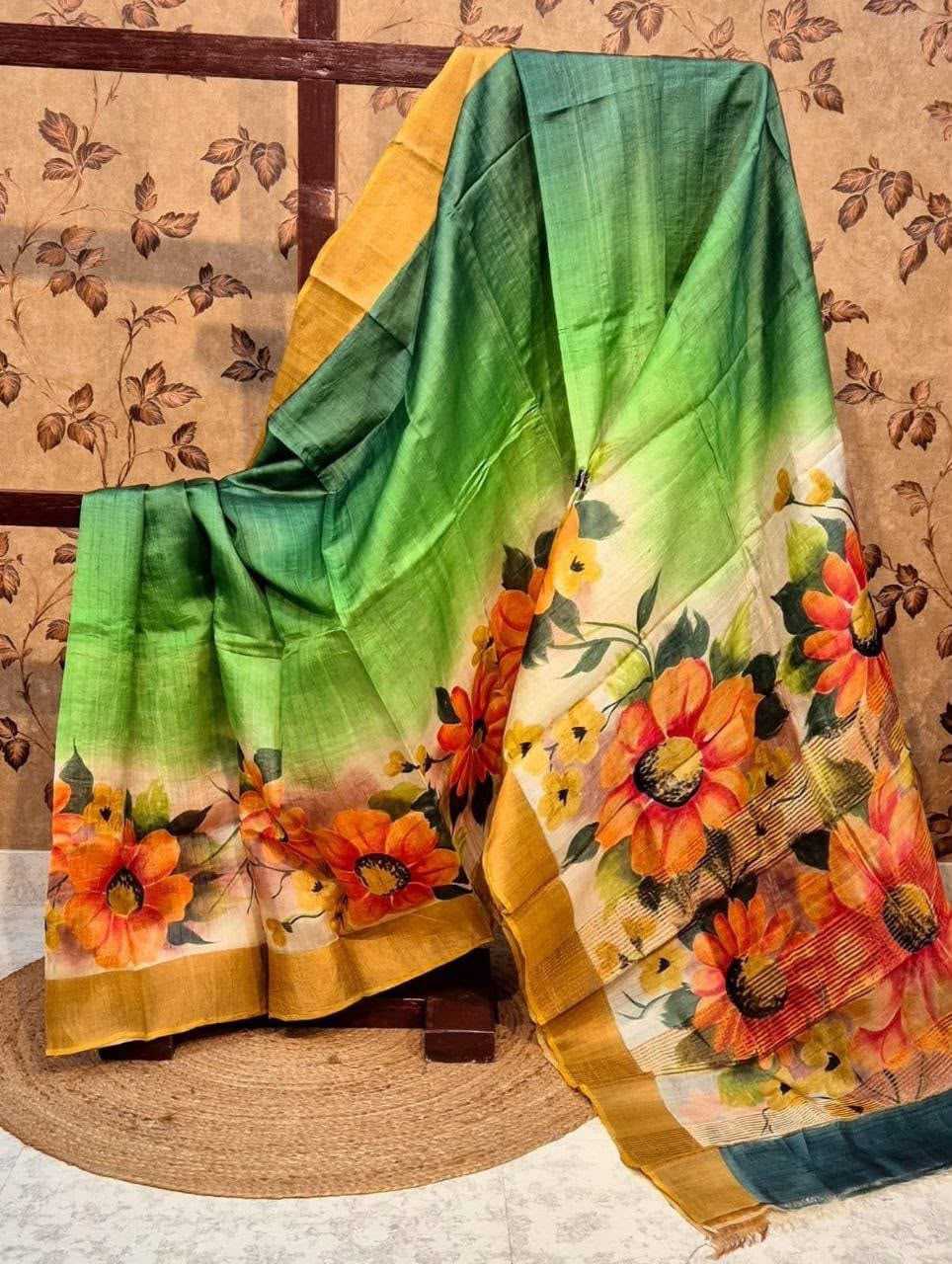 YNF Wholesale Tussar Silk Soft Silk Sarees  | Surat Manufacturer