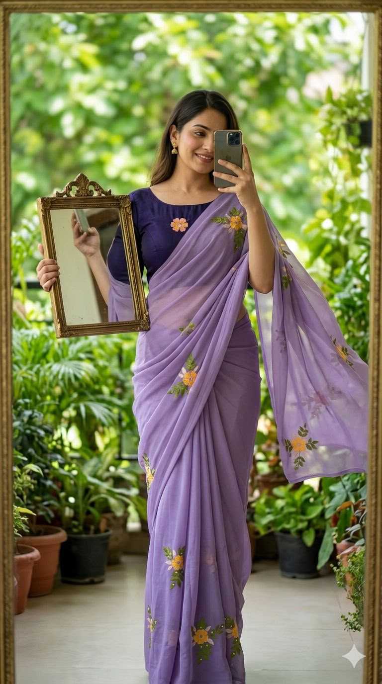 YNF Wholesale Georgette Designer Sarees  | Surat Manufacturer