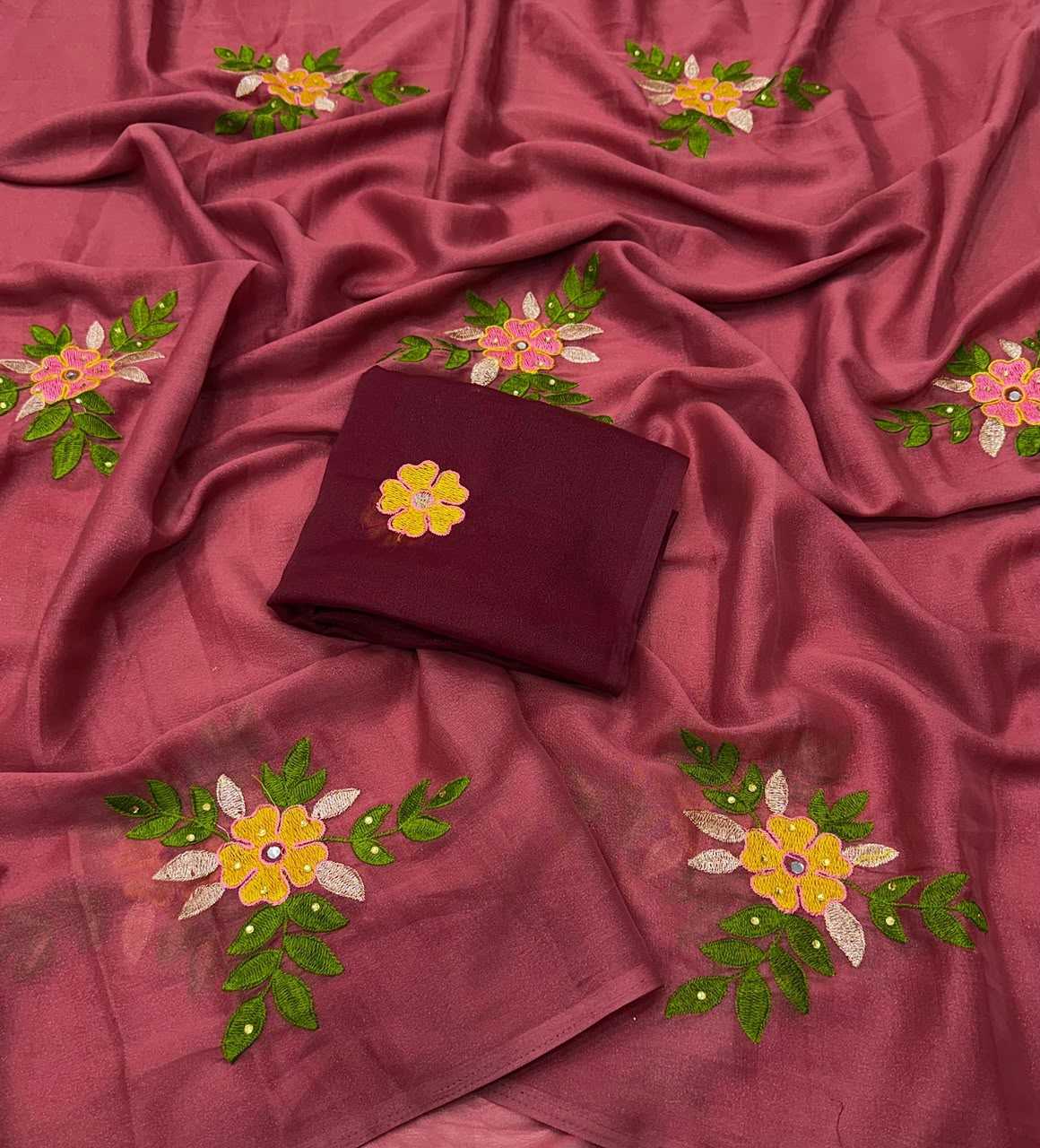 YNF Wholesale Georgette Designer Sarees  | Surat Manufacturer
