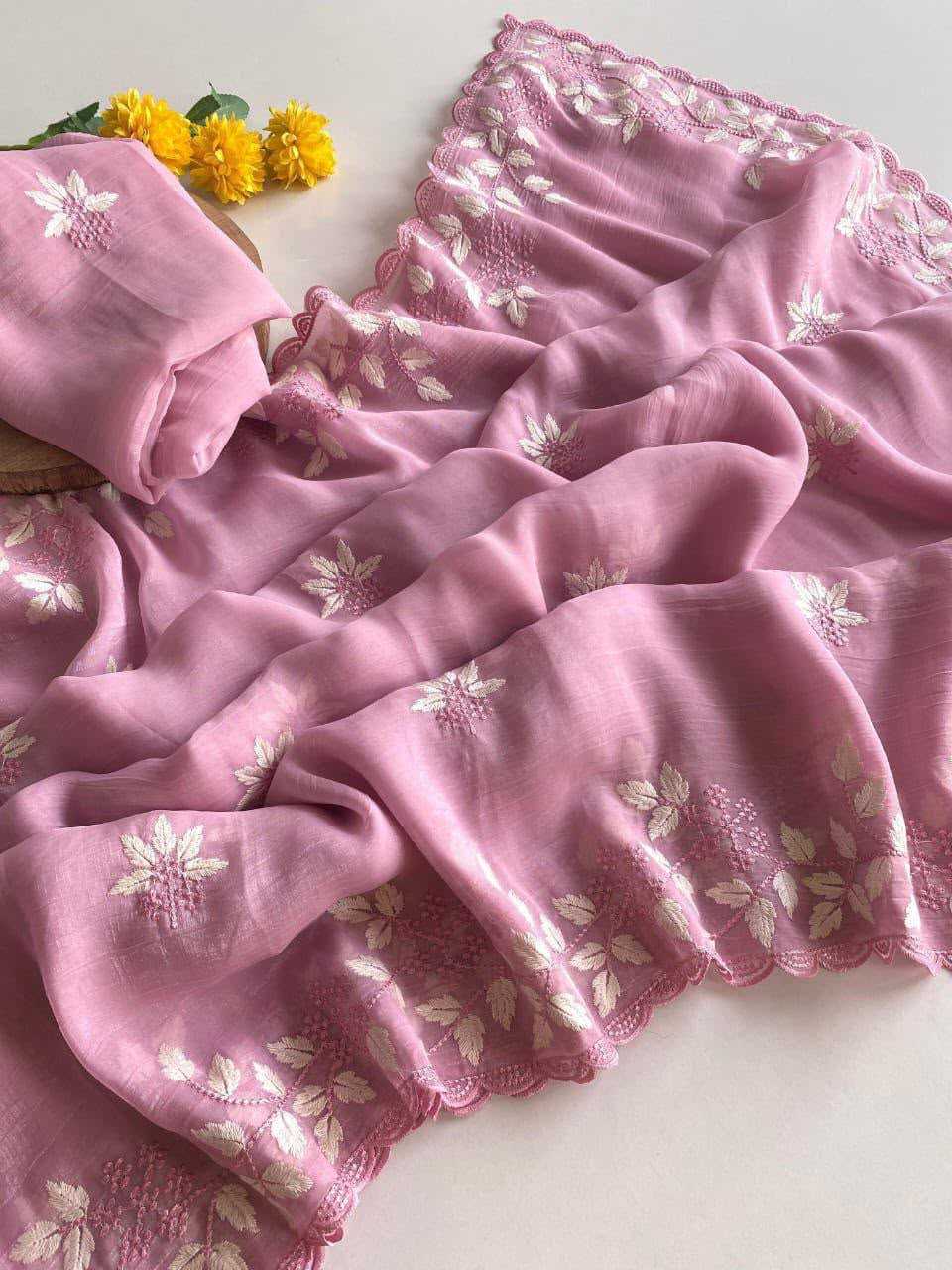YNF Wholesale Georgette Designer Sarees  | Surat Manufacturer