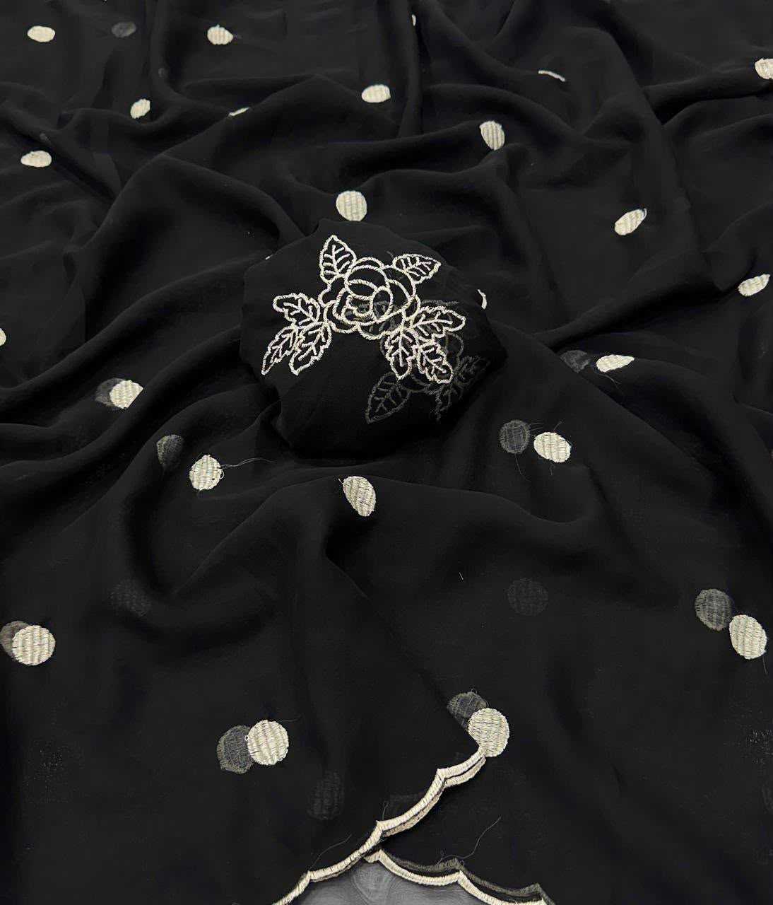 YNF Wholesale Georgette Fancy Sarees  | Surat Manufacturer