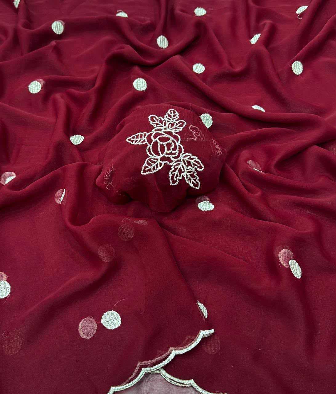 YNF Wholesale Georgette Fancy Sarees  | Surat Manufacturer