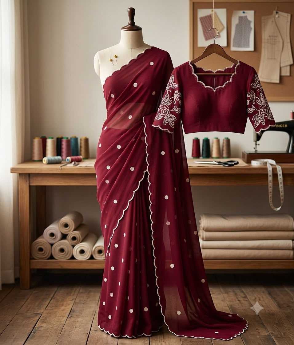 YNF Wholesale Georgette Fancy Sarees  | Surat Manufacturer