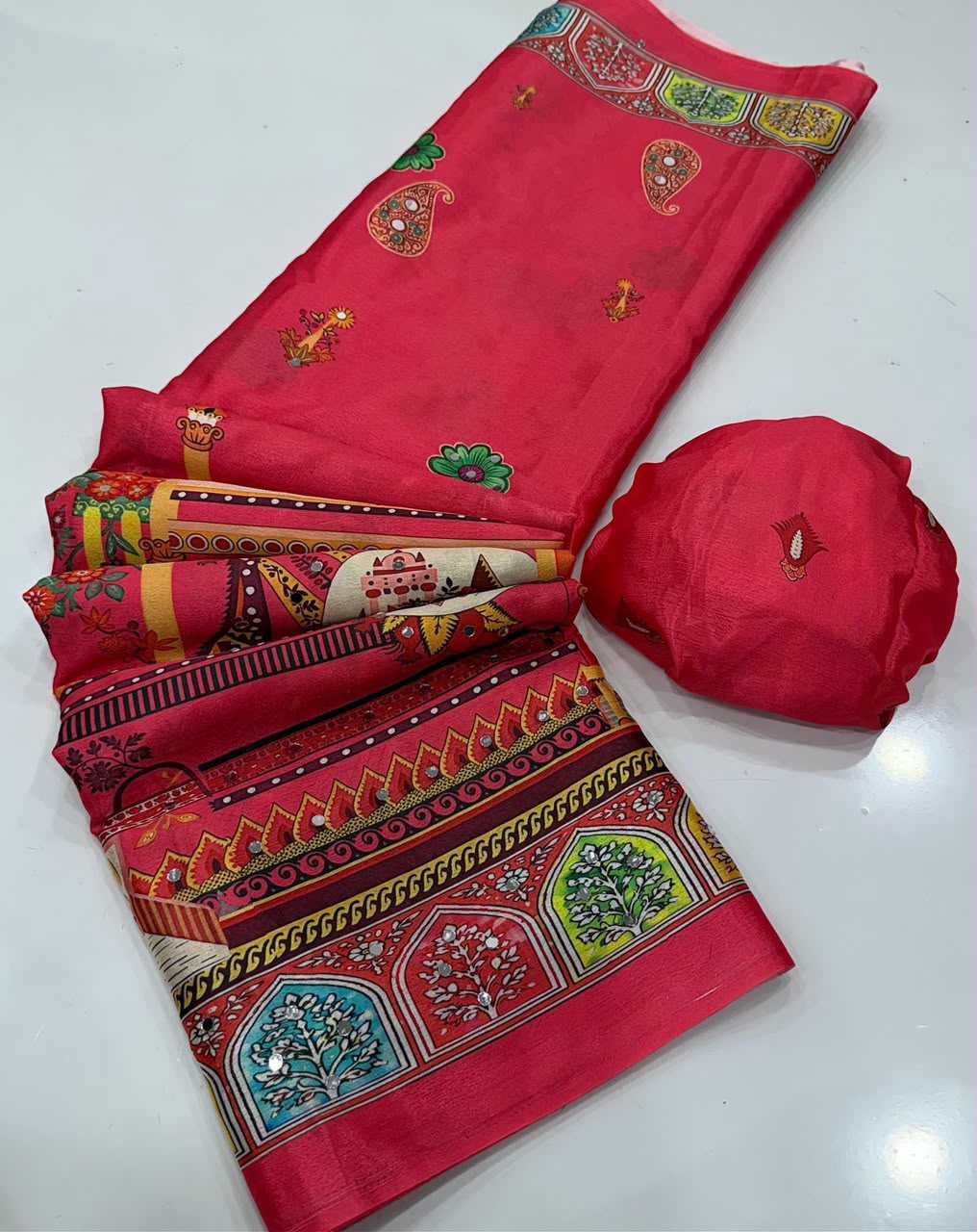 YNF Wholesale Chinon Designer Sarees  | Surat Manufacturer