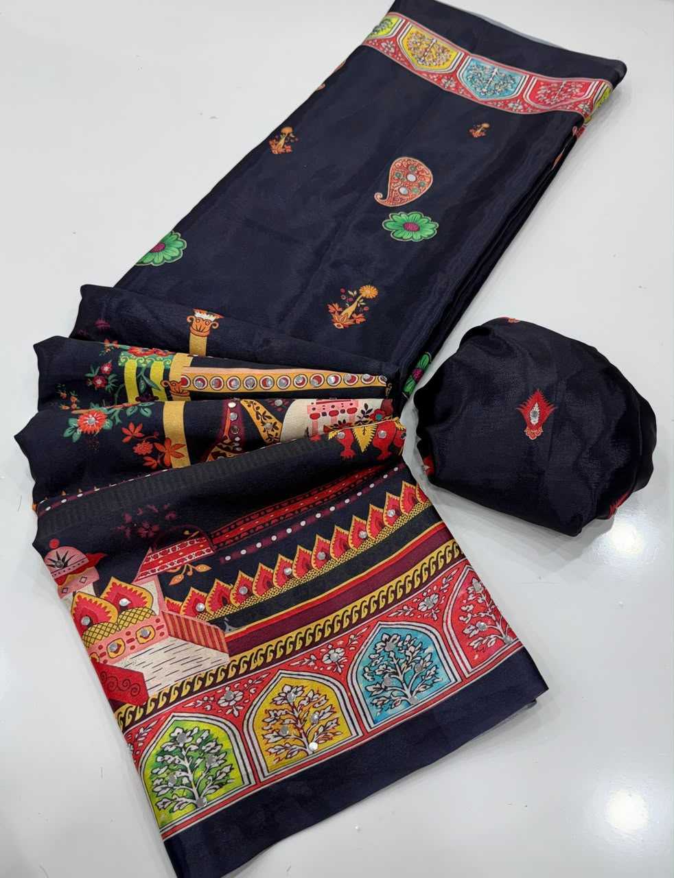 YNF Wholesale Chinon Designer Sarees  | Surat Manufacturer