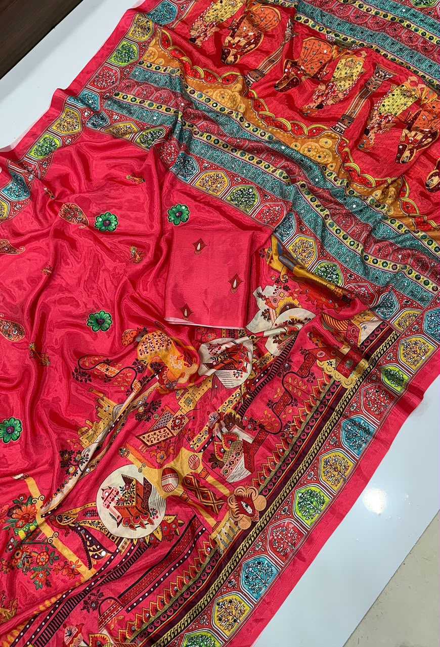 YNF Wholesale Chinon Designer Sarees  | Surat Manufacturer