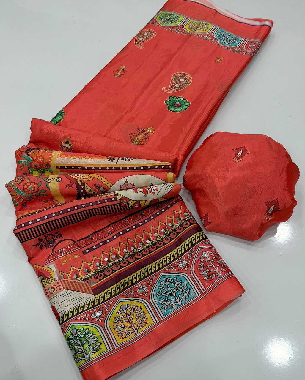 YNF Wholesale Chinon Designer Sarees  | Surat Manufacturer