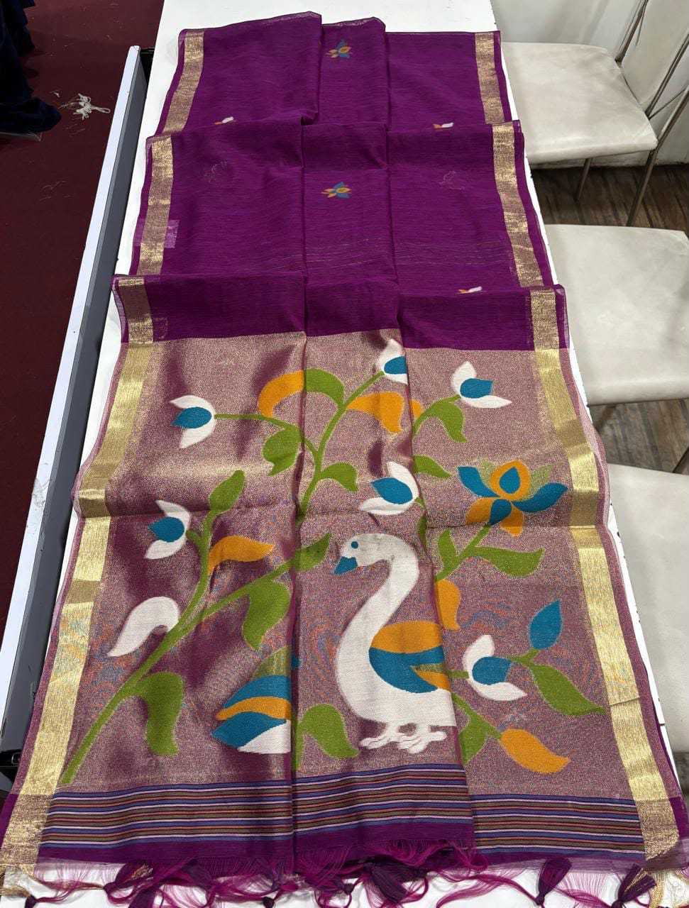 YNF Wholesale Zari Silk Butta Sarees  | Surat Manufacturer