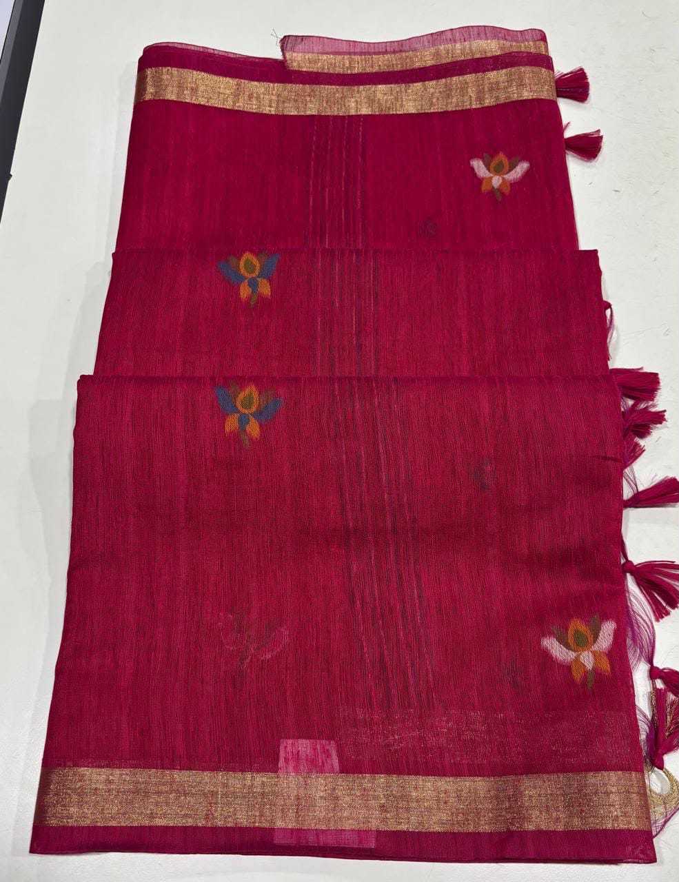 YNF Wholesale Zari Silk Butta Sarees  | Surat Manufacturer