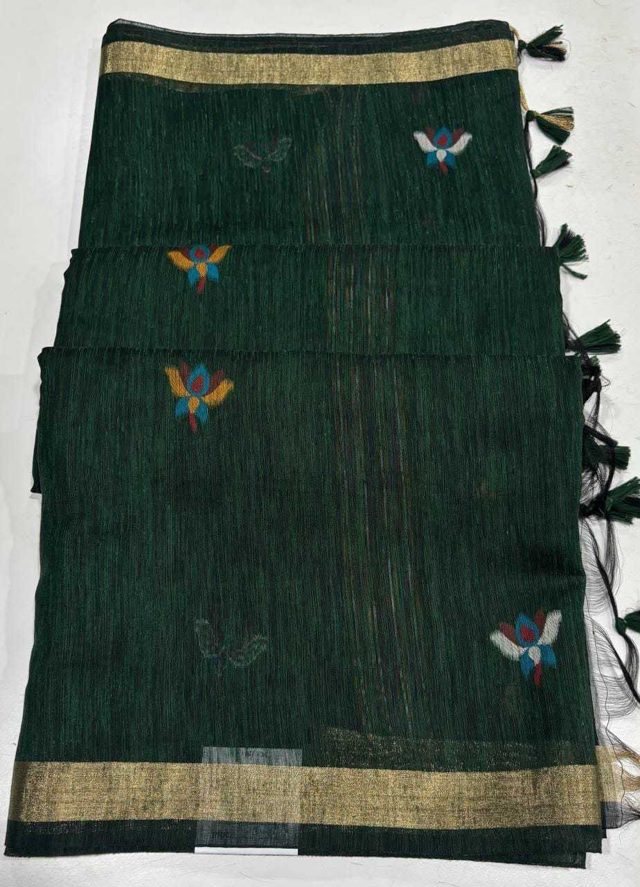 YNF Wholesale Zari Silk Butta Sarees  | Surat Manufacturer