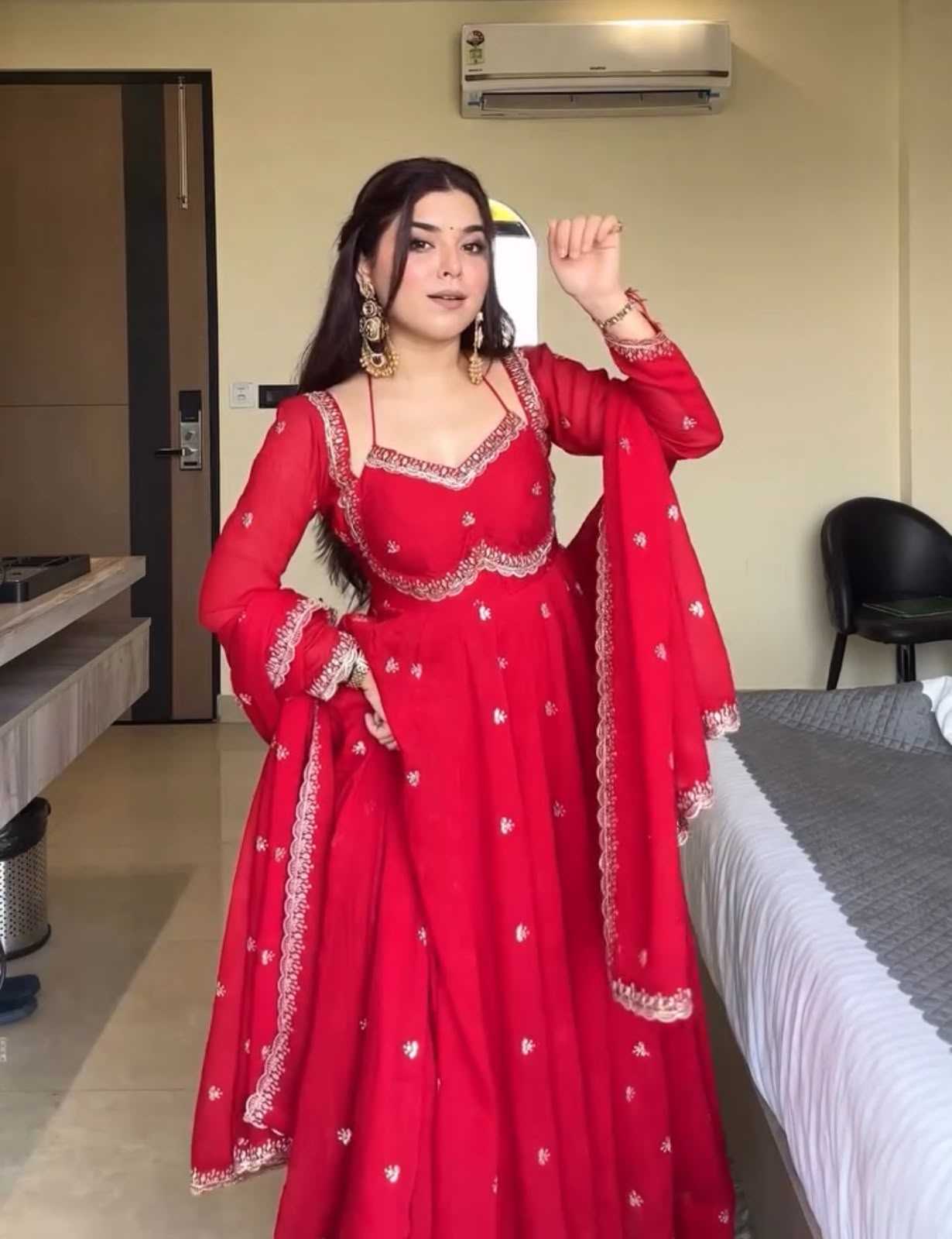 YNF Wholesale Faux Georgette Embroidery Suits  | Surat Manufacturer