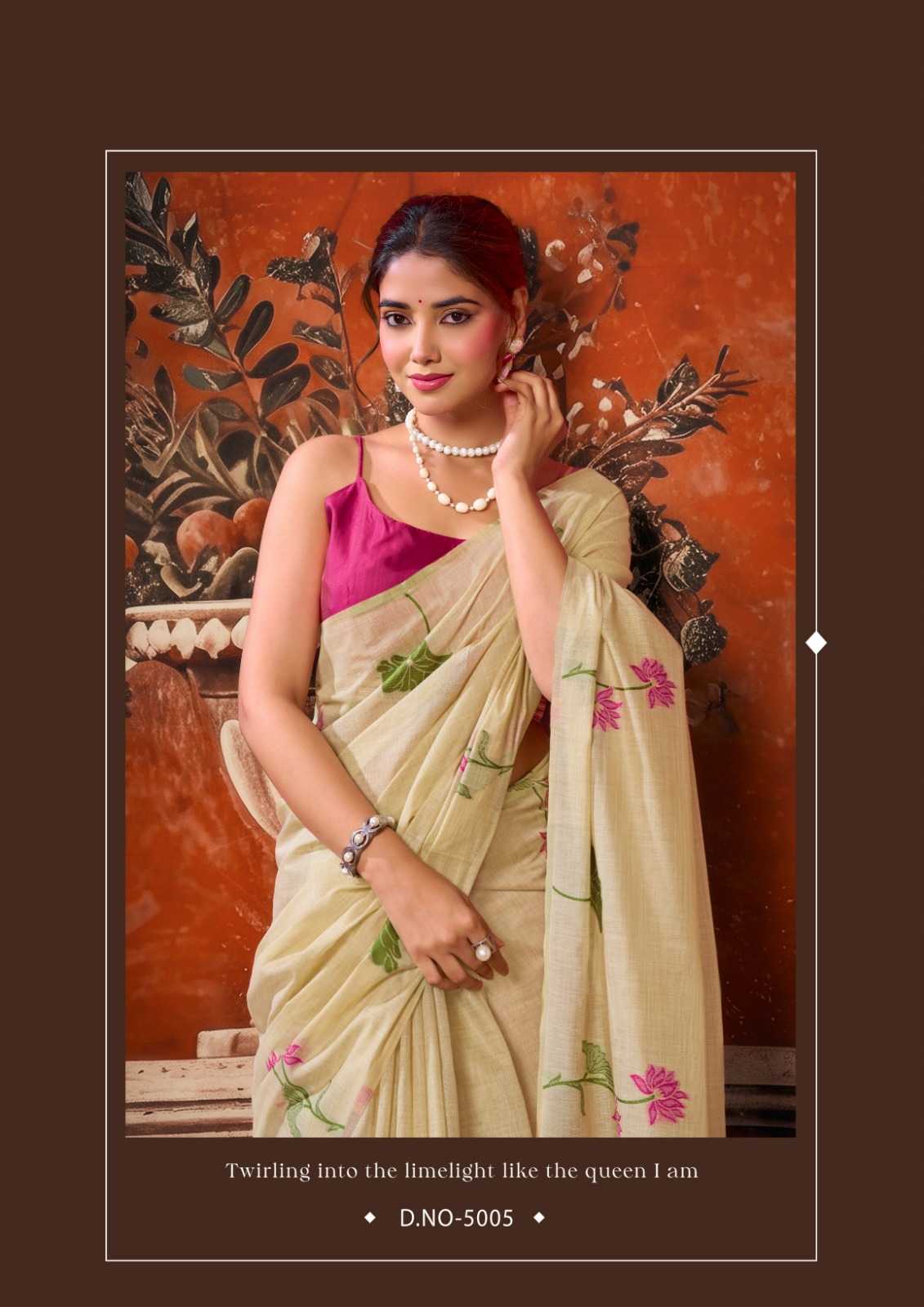 YNF Wholesale Cotton Designer Sarees KESH722 Gobuni Sridevi | Surat Manufacturer