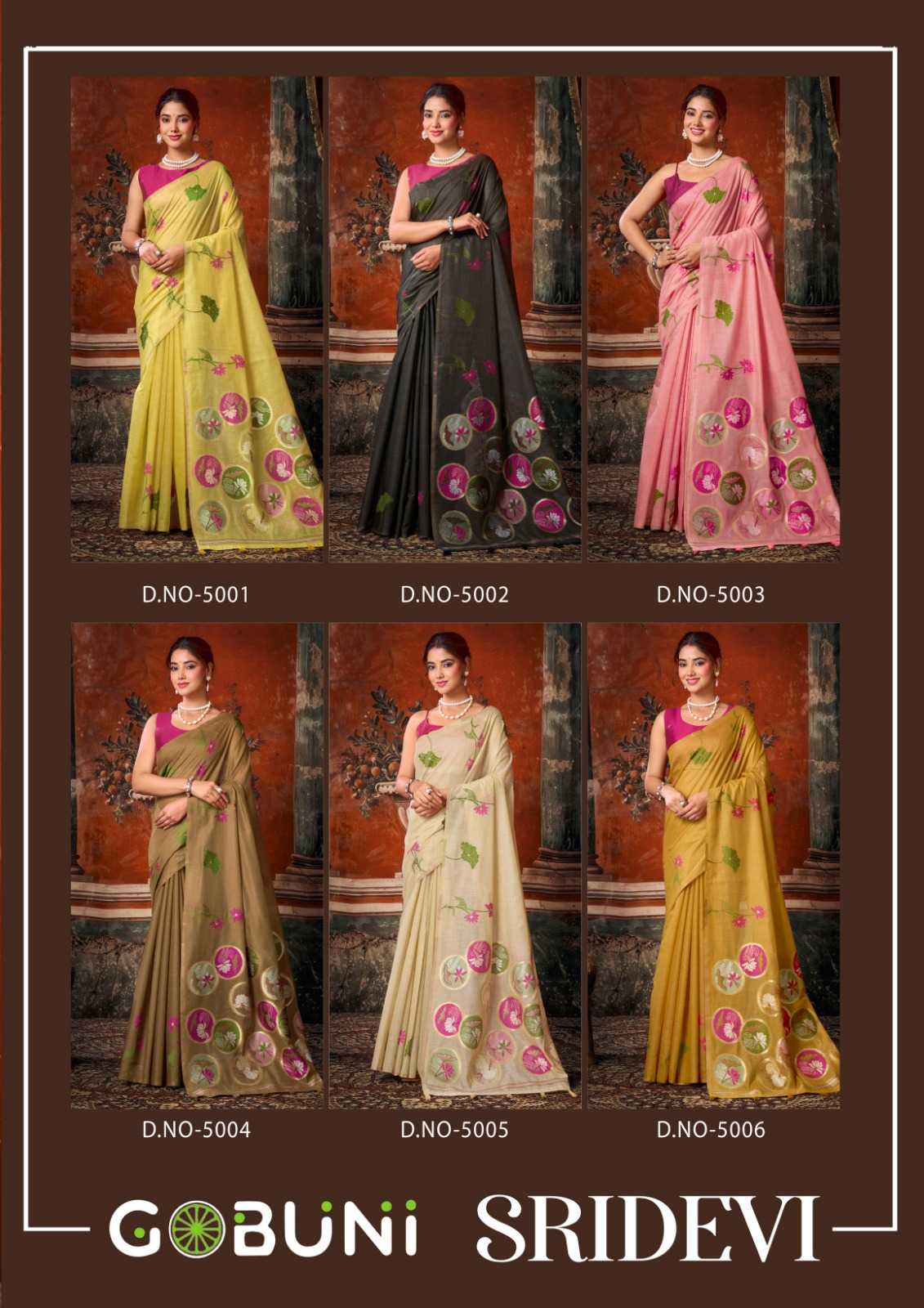 YNF Wholesale Cotton Designer Sarees KESH722 Gobuni Sridevi | Surat Manufacturer