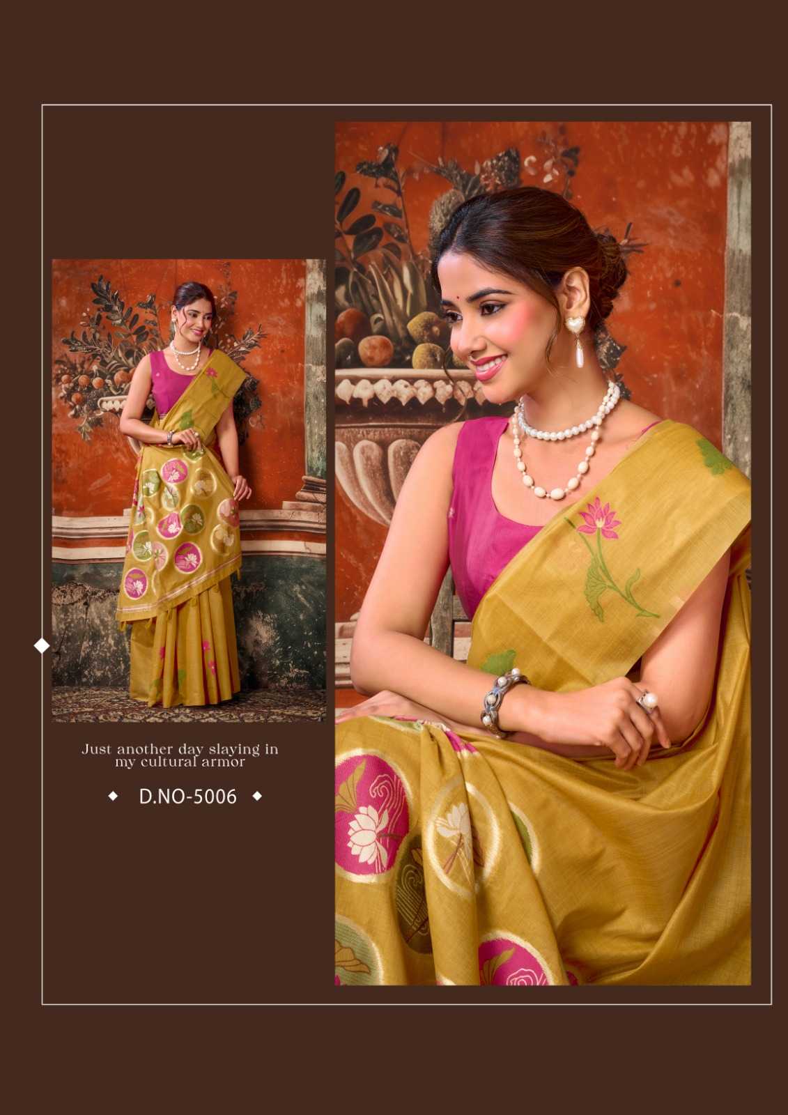 YNF Wholesale Cotton Designer Sarees KESH722 Gobuni Sridevi | Surat Manufacturer
