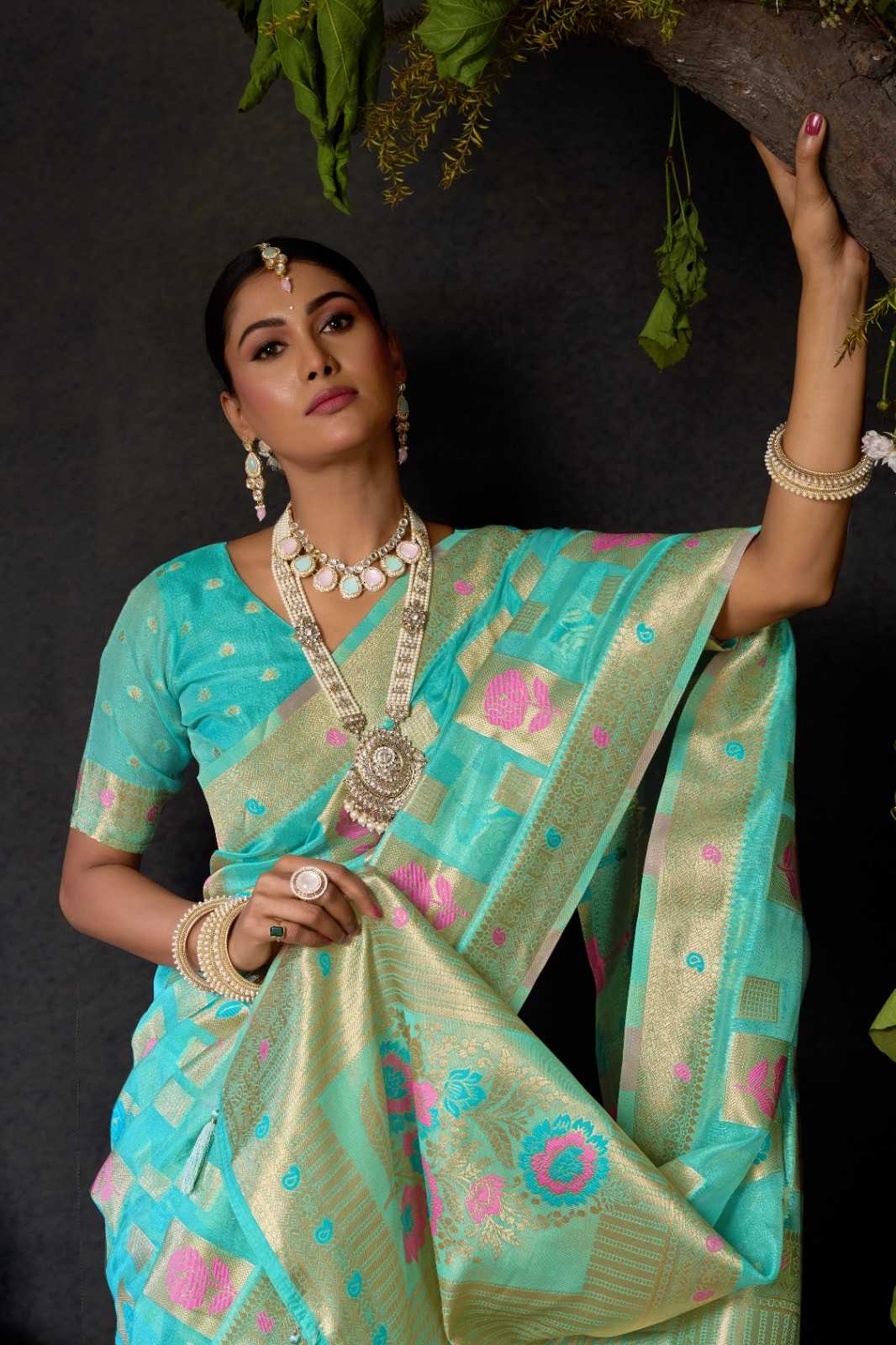 YNF Wholesale Organza Designer Sarees KESH722 Gobuni Sundari Vol 2 | Surat Manufacturer