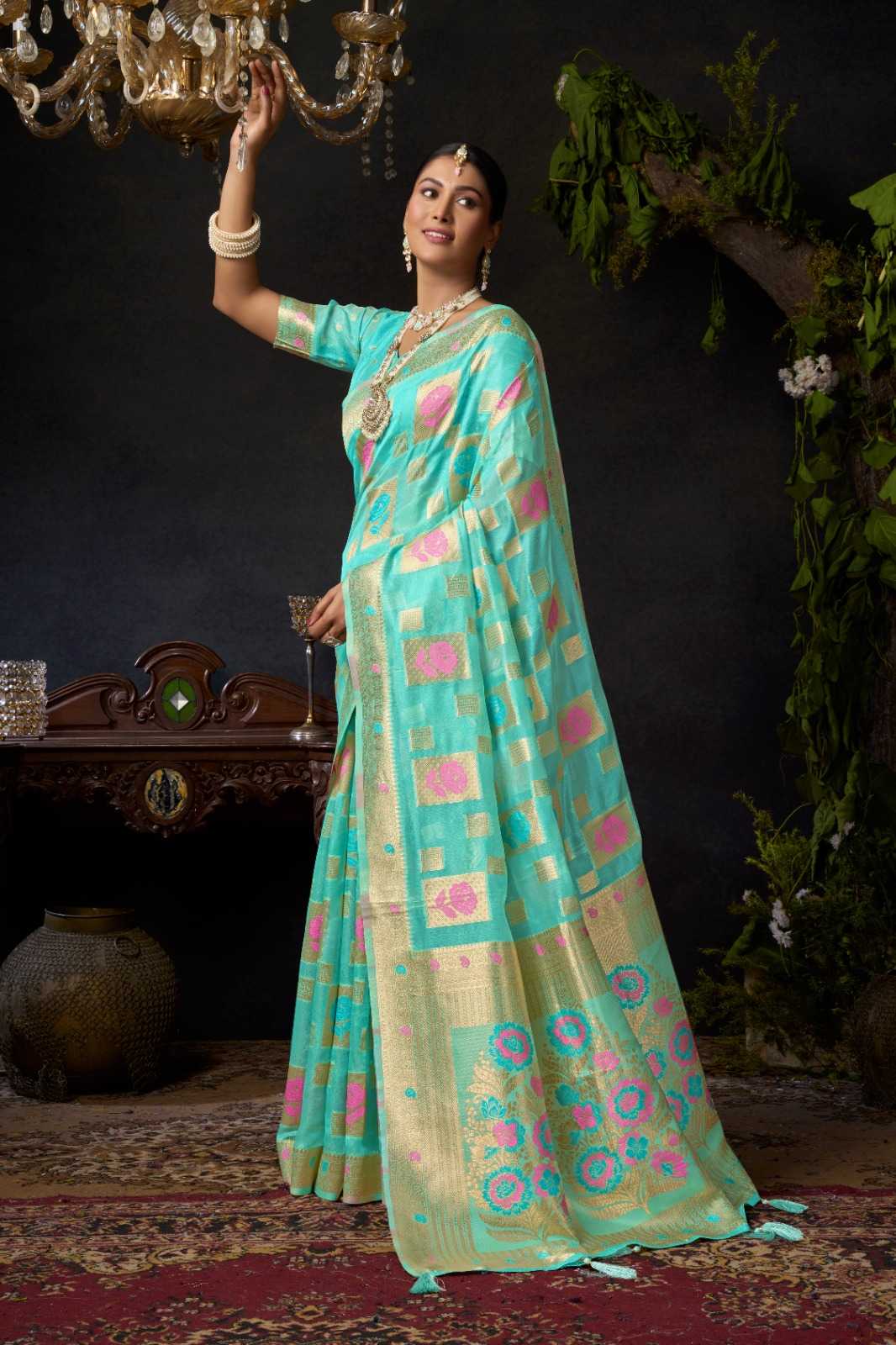 YNF Wholesale Organza Designer Sarees KESH722 Gobuni Sundari Vol 2 | Surat Manufacturer