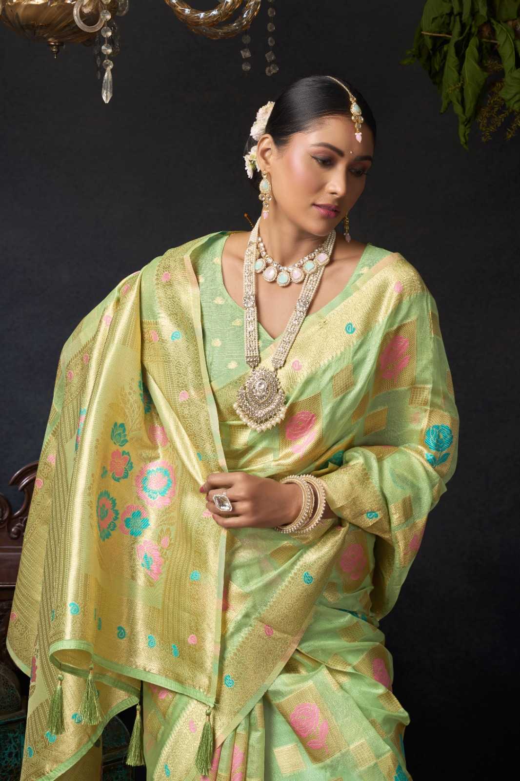 YNF Wholesale Organza Designer Sarees KESH722 Gobuni Sundari Vol 2 | Surat Manufacturer