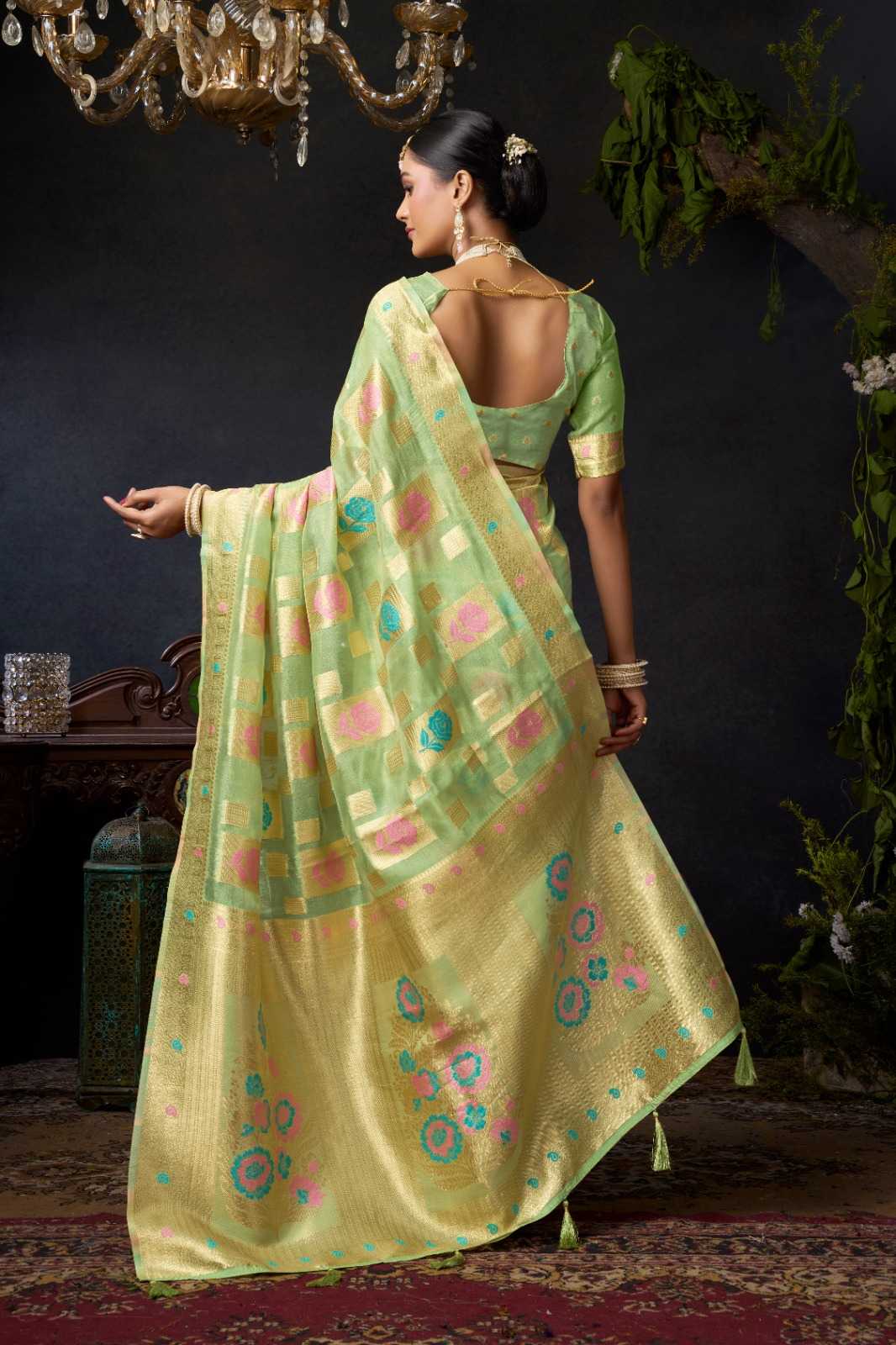 YNF Wholesale Organza Designer Sarees KESH722 Gobuni Sundari Vol 2 | Surat Manufacturer