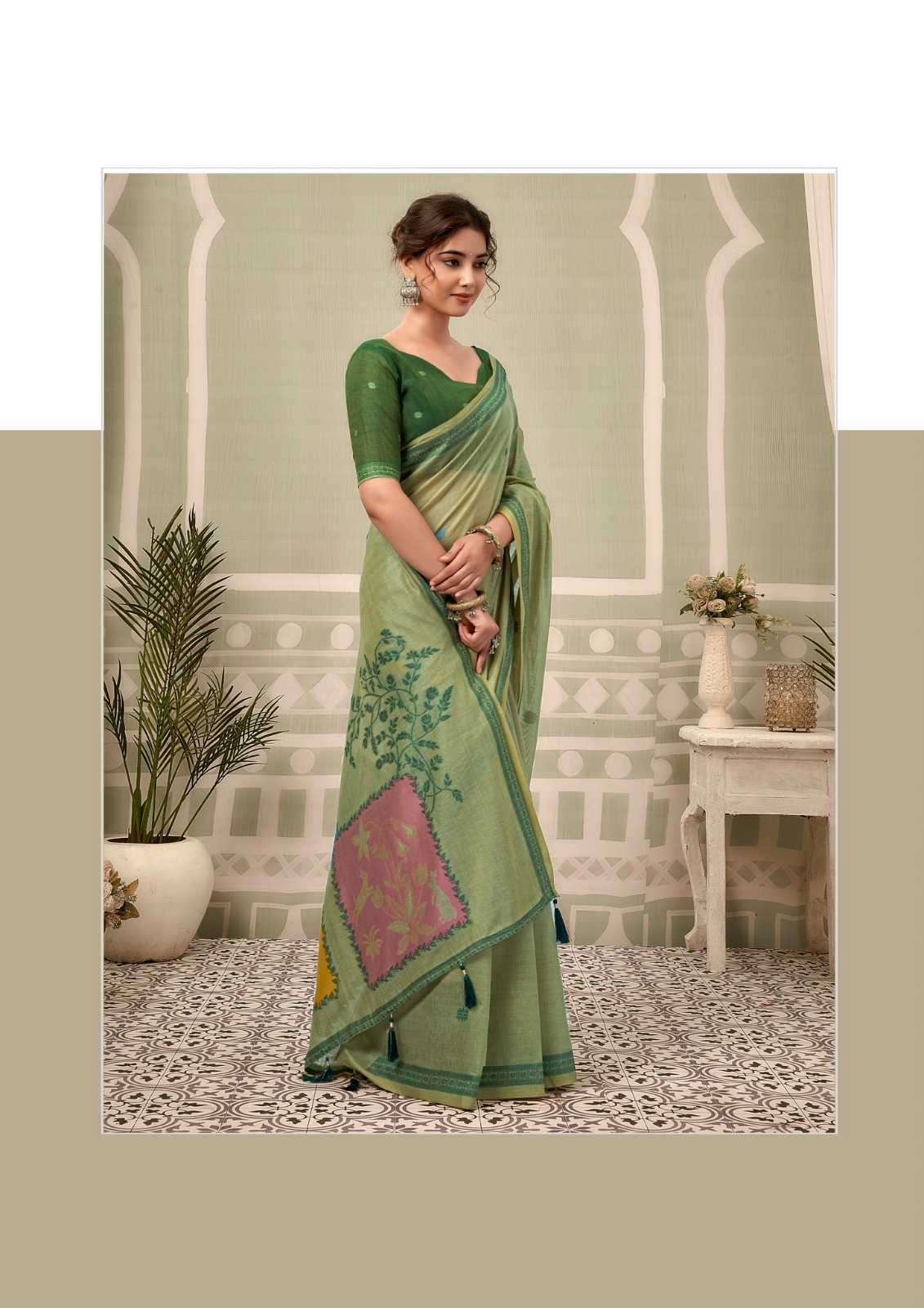 YNF Wholesale Cotton Designer Sarees KESH722 Gobuni Sushma | Surat Manufacturer