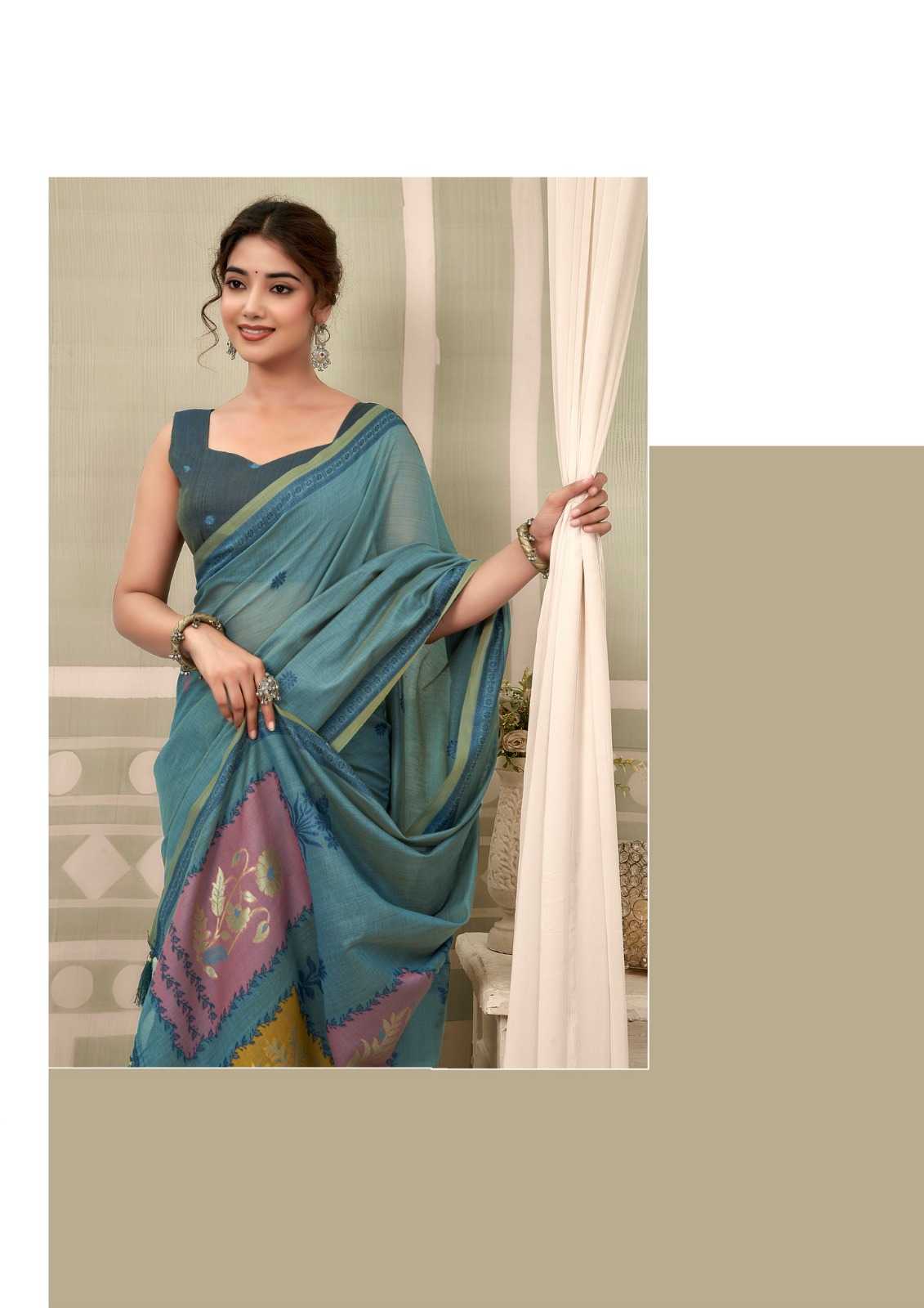 YNF Wholesale Cotton Designer Sarees KESH722 Gobuni Sushma | Surat Manufacturer