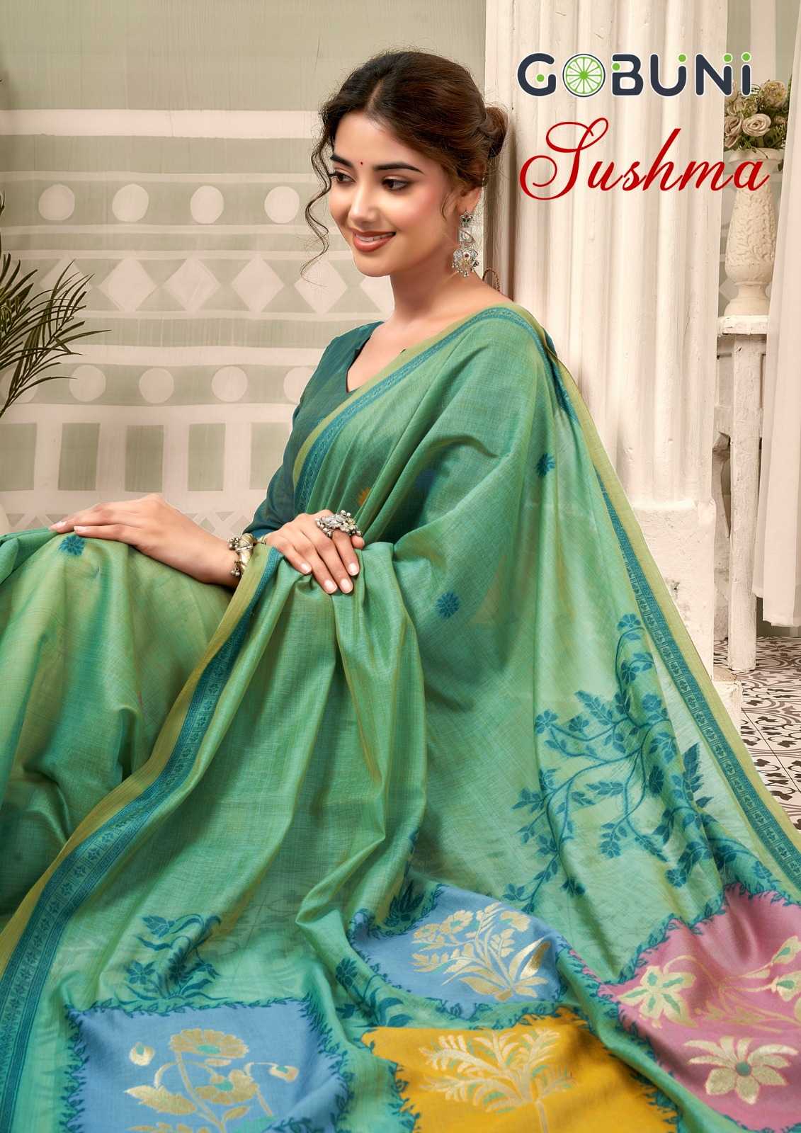 YNF Wholesale Cotton Designer Sarees KESH722 Gobuni Sushma | Surat Manufacturer