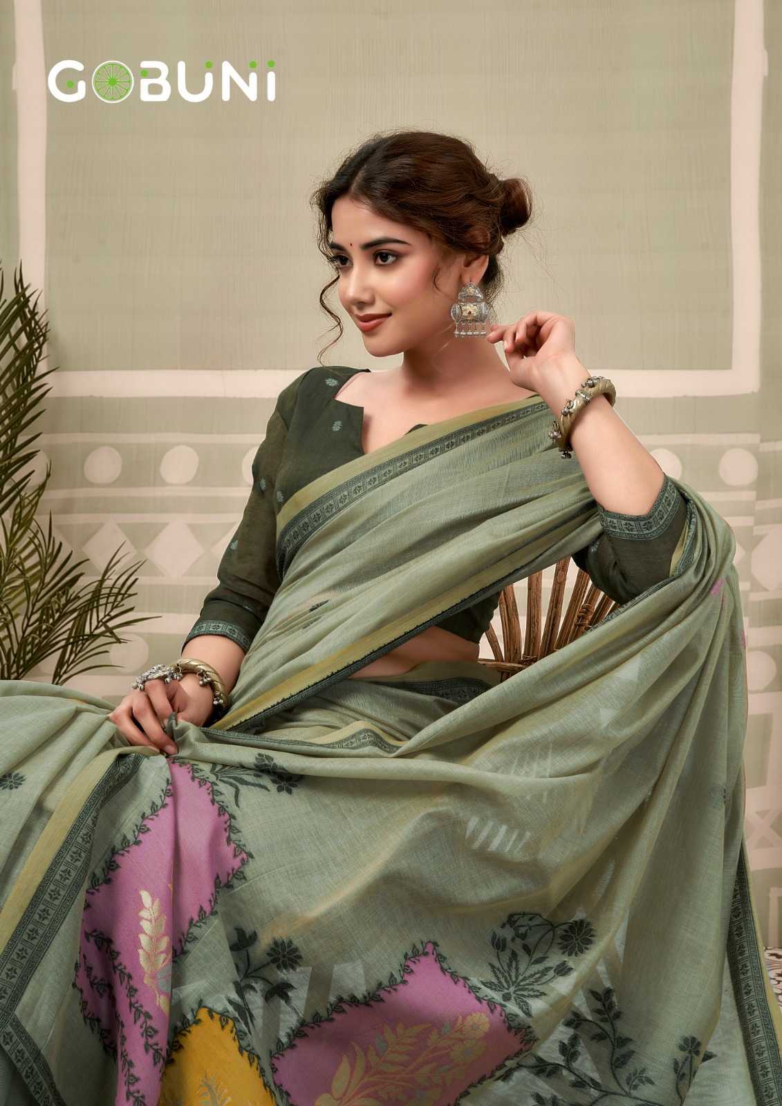 YNF Wholesale Cotton Designer Sarees KESH722 Gobuni Sushma | Surat Manufacturer