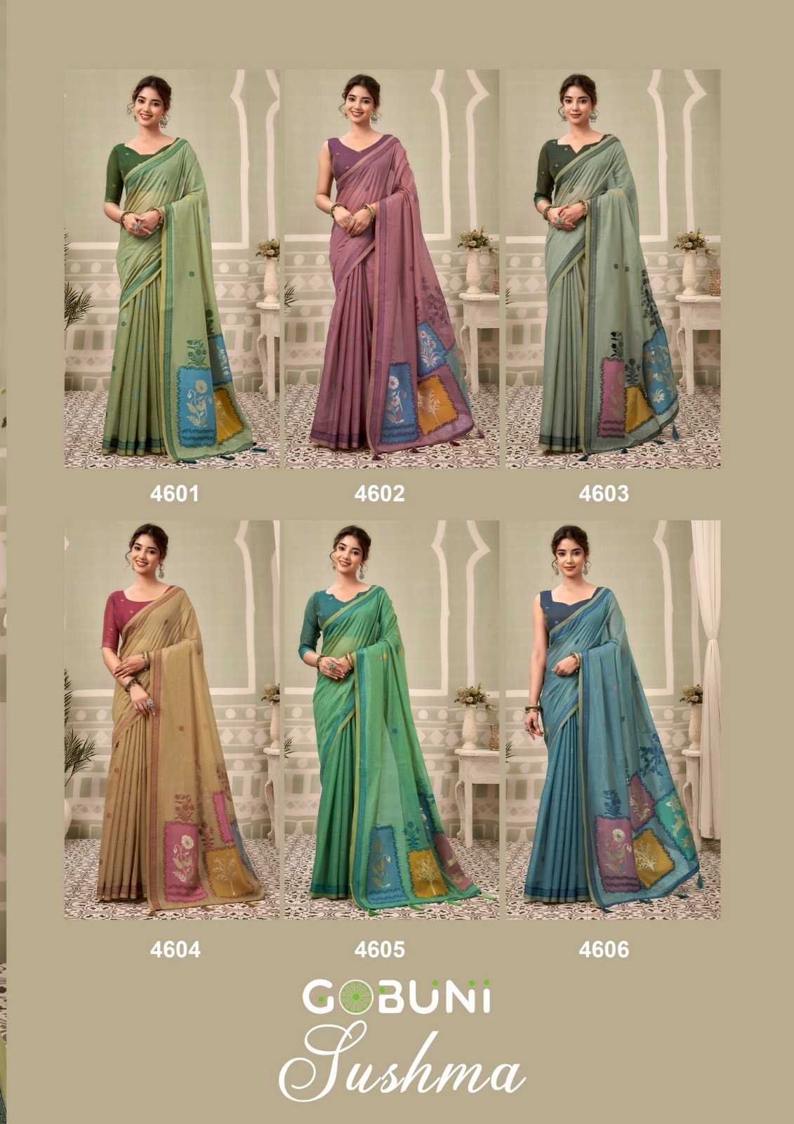 YNF Wholesale Cotton Designer Sarees KESH722 Gobuni Sushma | Surat Manufacturer