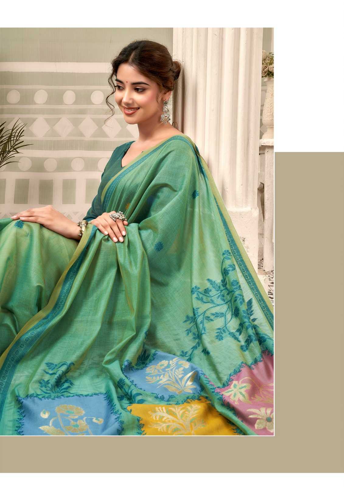 YNF Wholesale Cotton Designer Sarees KESH722 Gobuni Sushma | Surat Manufacturer