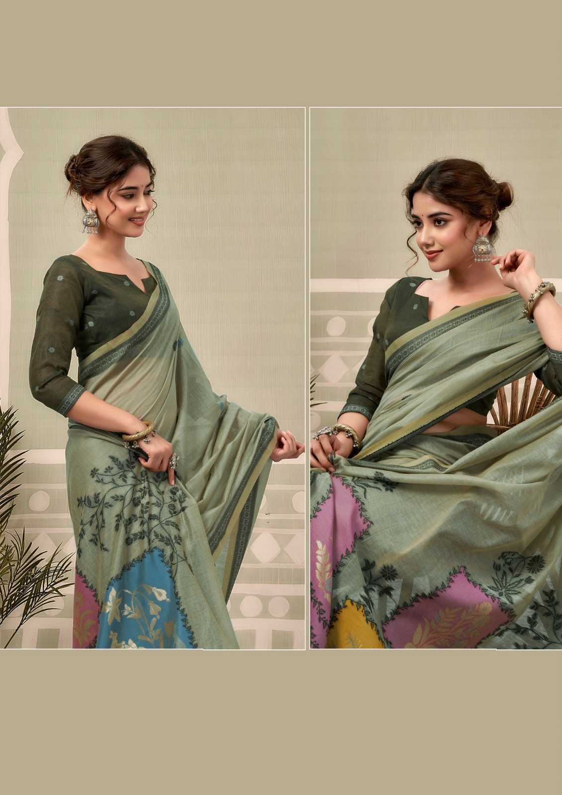 YNF Wholesale Cotton Designer Sarees KESH722 Gobuni Sushma | Surat Manufacturer