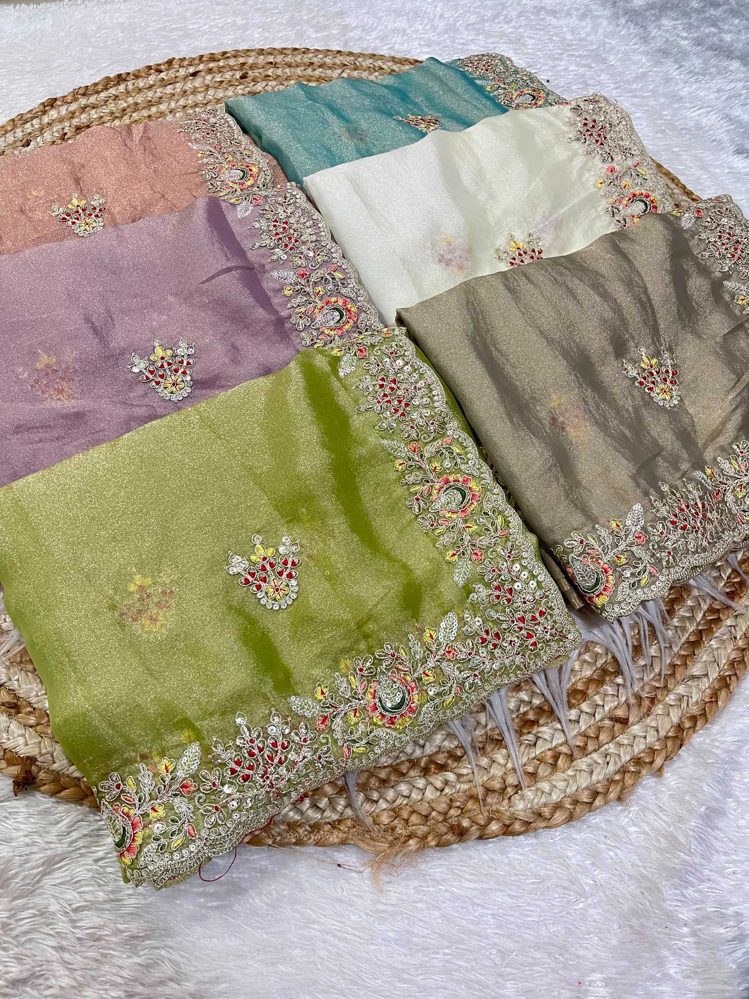YNF Wholesale Dull Moss Designer Sarees KESH725 Aekanshi | Surat Manufacturer