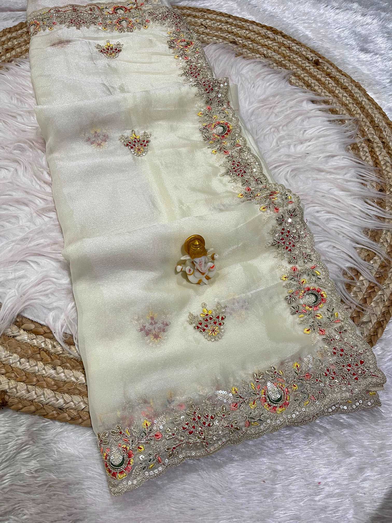 YNF Wholesale Dull Moss Designer Sarees KESH725 Aekanshi | Surat Manufacturer