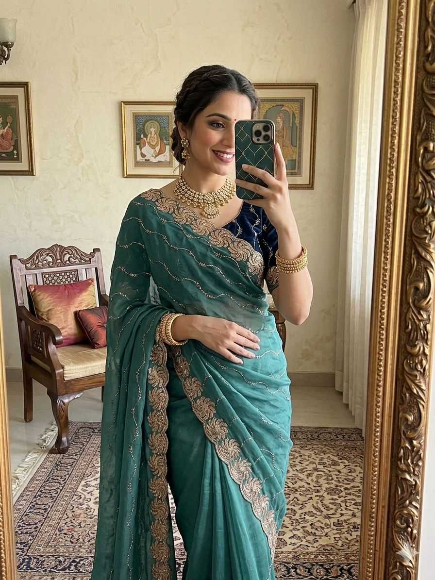YNF Wholesale Georgette Georgette Sarees KESH727 Aishani | Surat Manufacturer