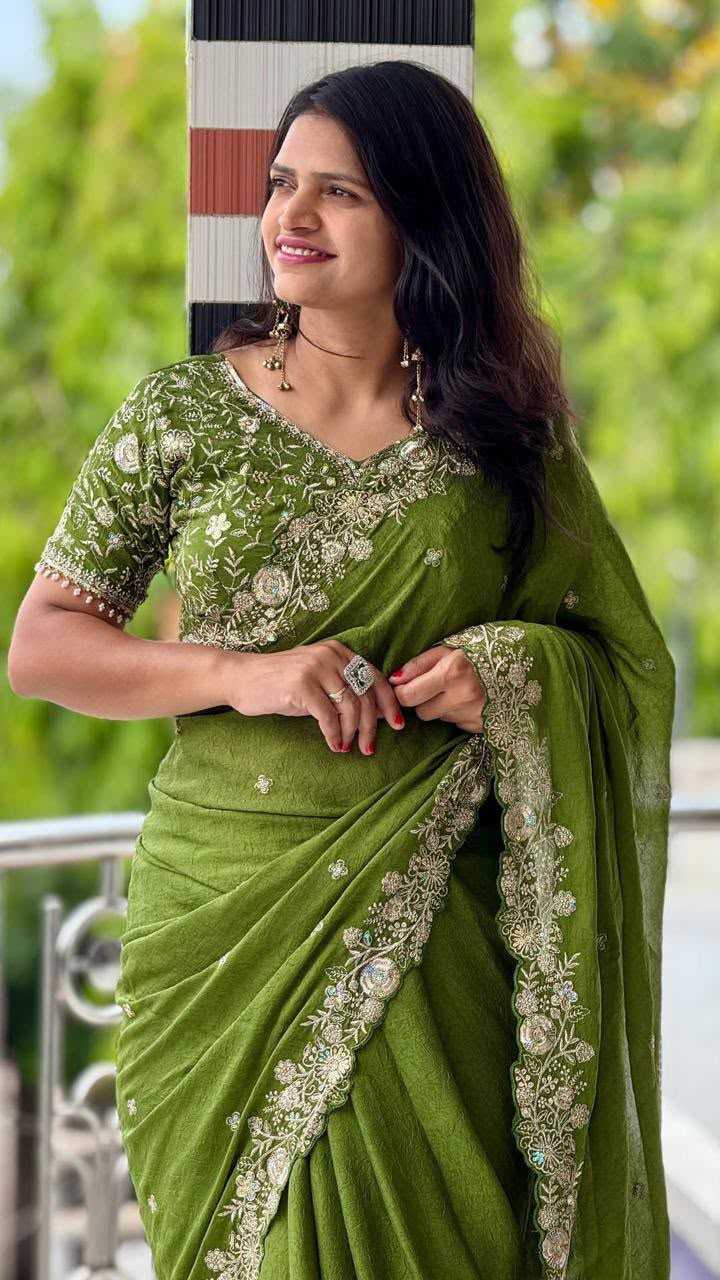 YNF Wholesale Viscose Sequnce Designer Sarees  | Surat Manufacturer