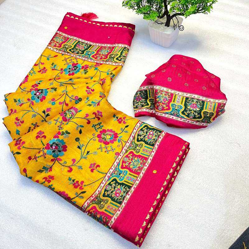 YNF Wholesale Pashmina Soft Silk Sarees  | Surat Manufacturer