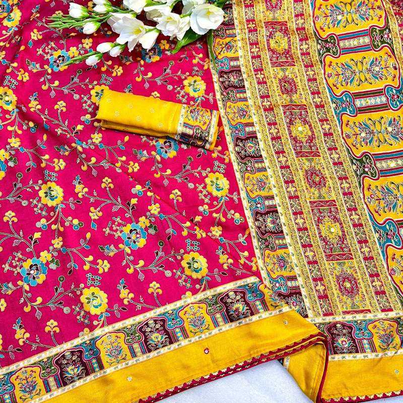 YNF Wholesale Pashmina Soft Silk Sarees  | Surat Manufacturer