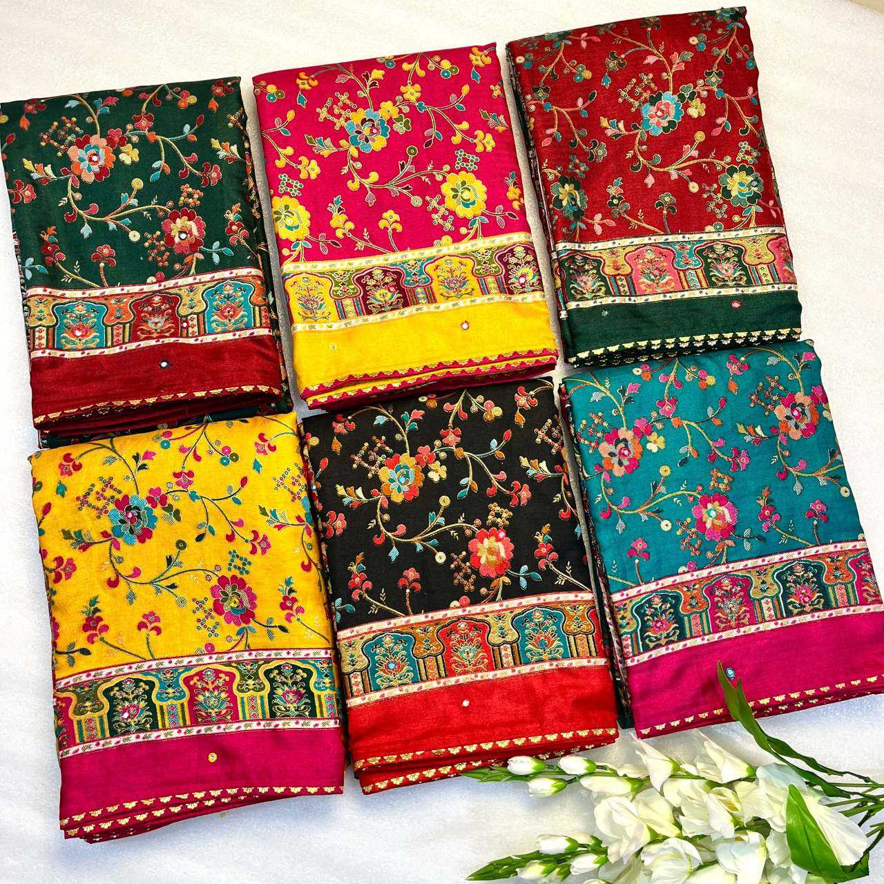 YNF Wholesale Pashmina Soft Silk Sarees  | Surat Manufacturer
