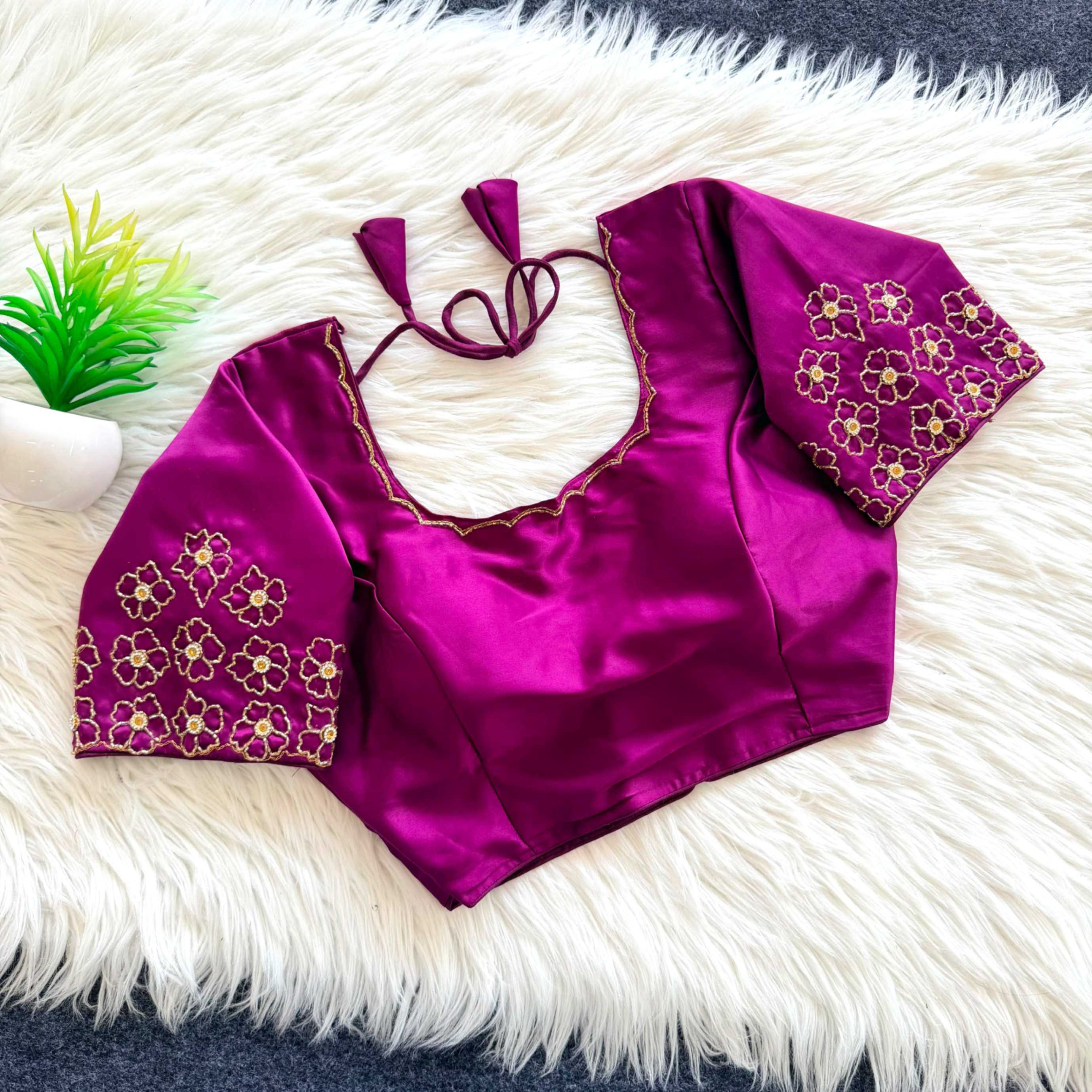YNF Wholesale Pure Silk Designer Blouse  | Surat Manufacturer