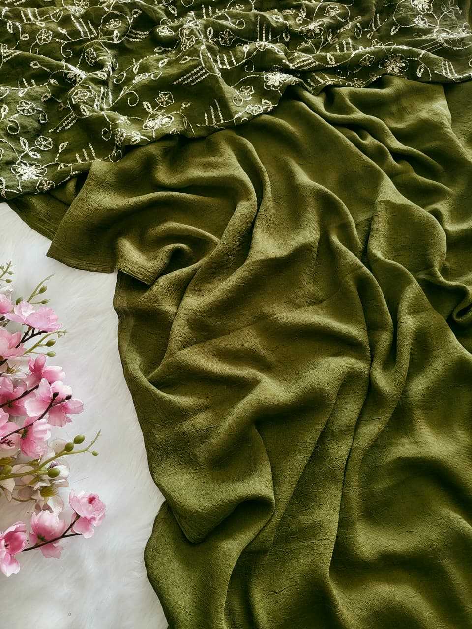YNF Wholesale Crunchi Designer Sarees  | Surat Manufacturer