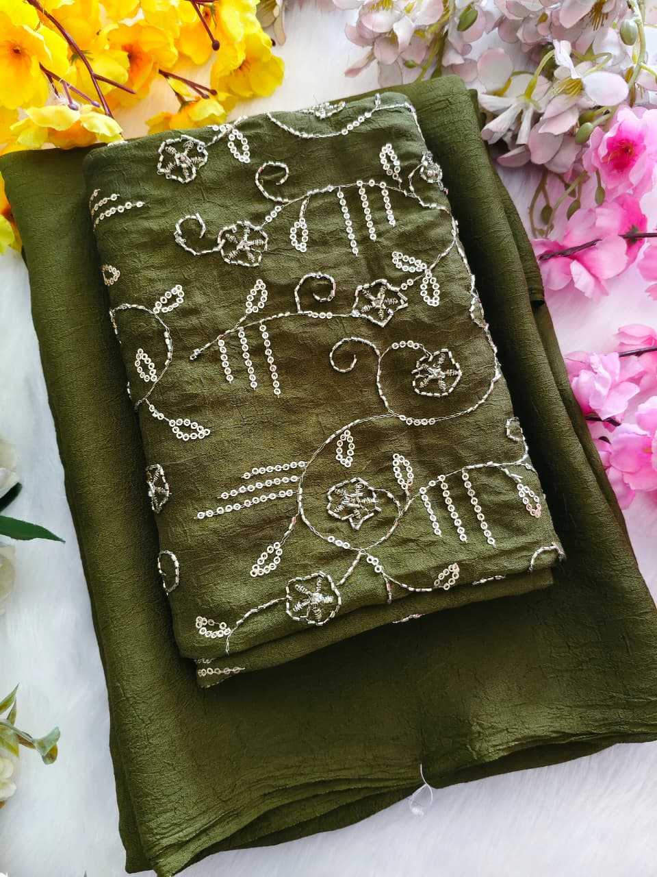 YNF Wholesale Crunchi Designer Sarees  | Surat Manufacturer