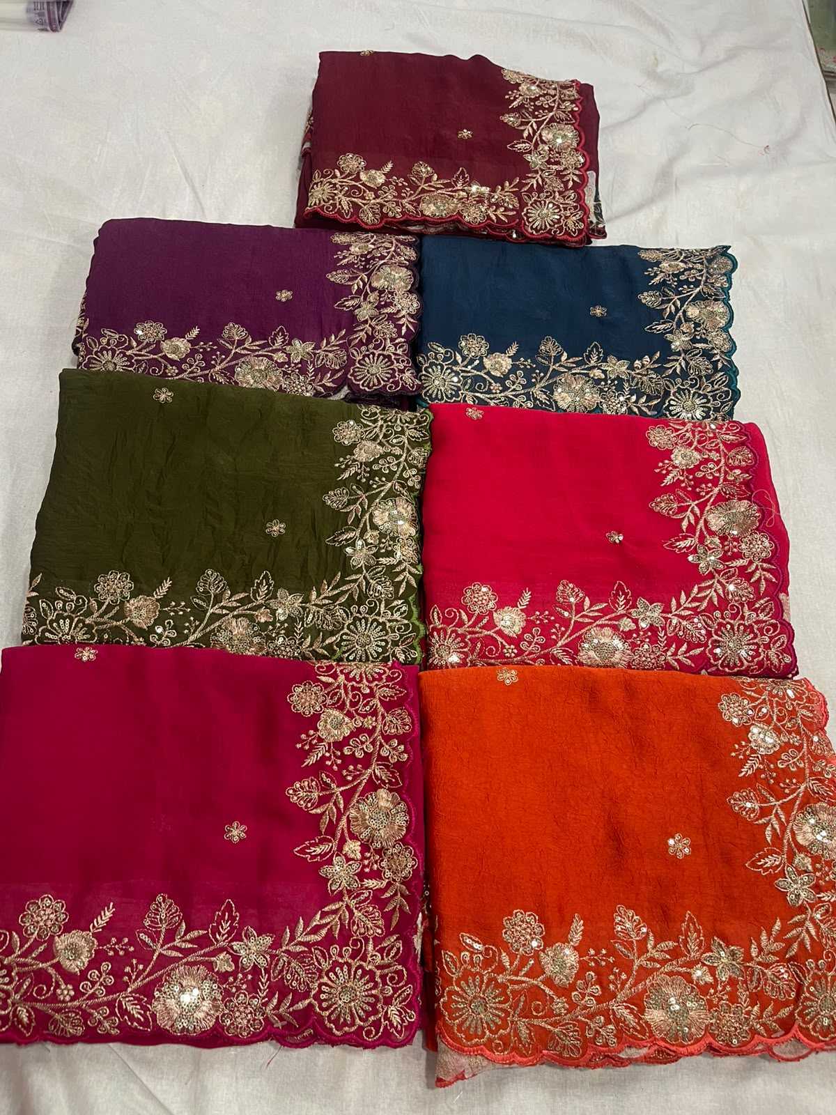YNF Wholesale Crunchi Designer Sarees  | Surat Manufacturer