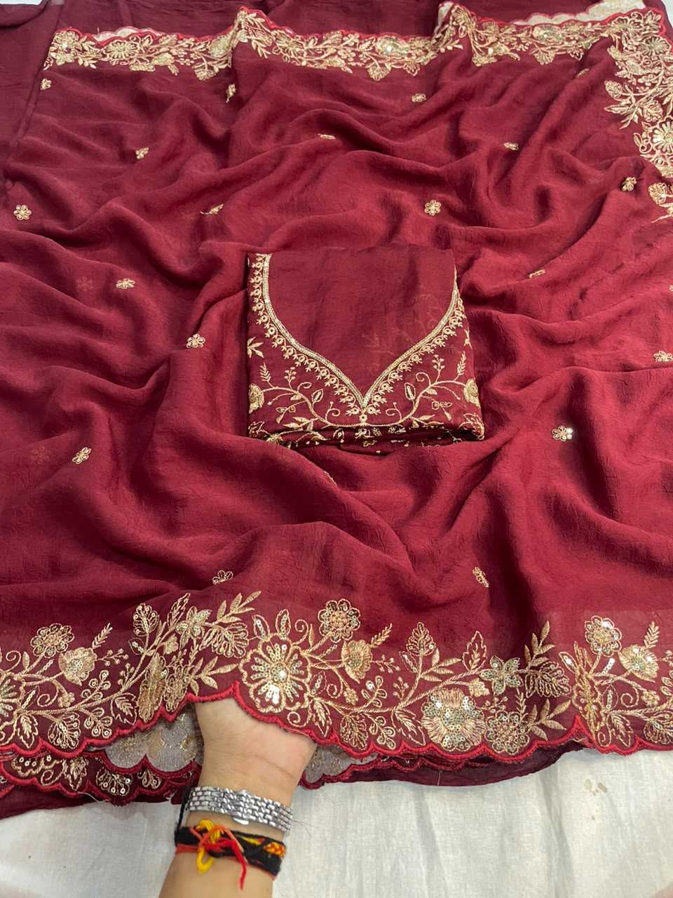 YNF Wholesale Crunchi Designer Sarees  | Surat Manufacturer