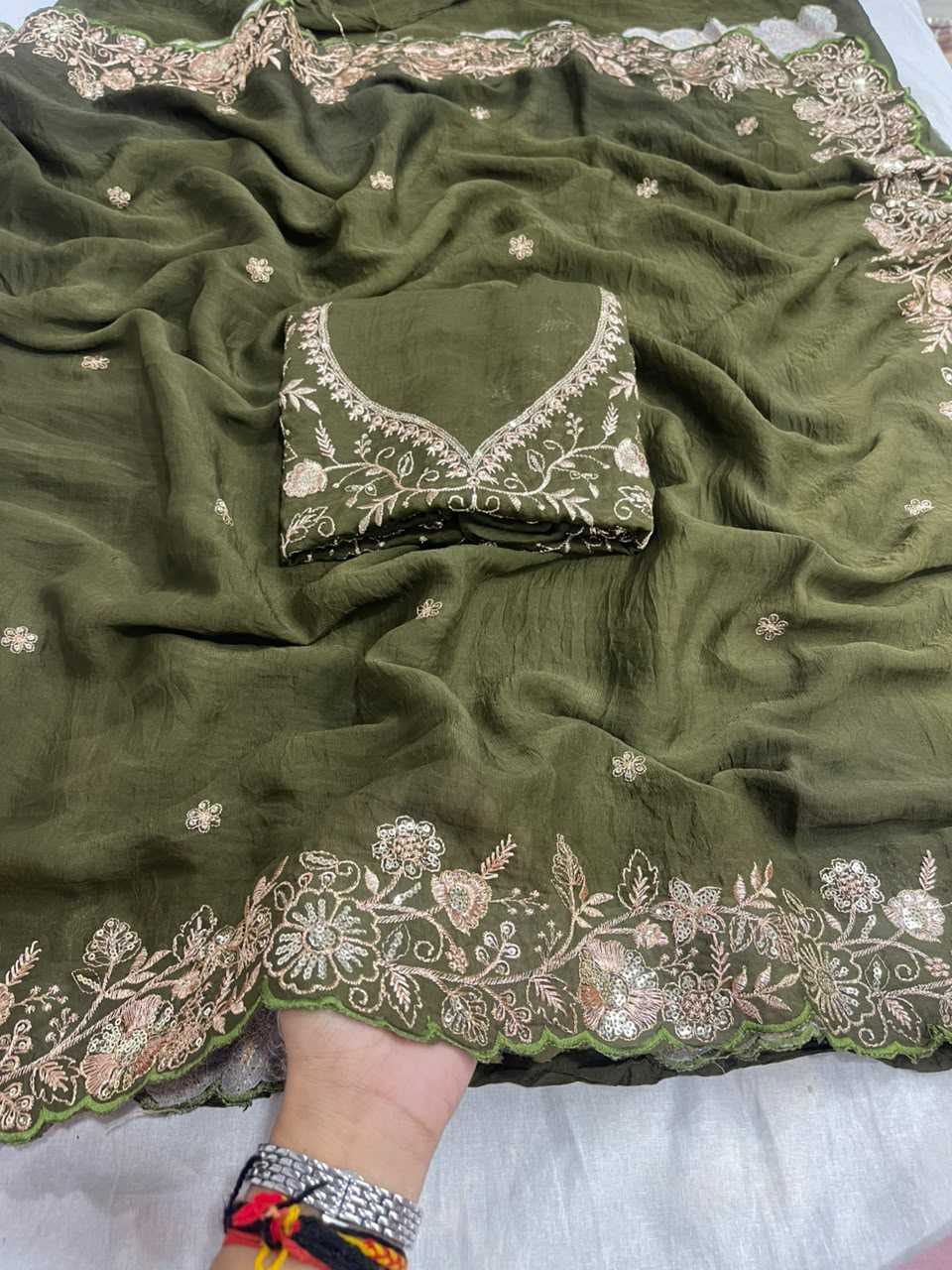 YNF Wholesale Crunchi Designer Sarees  | Surat Manufacturer