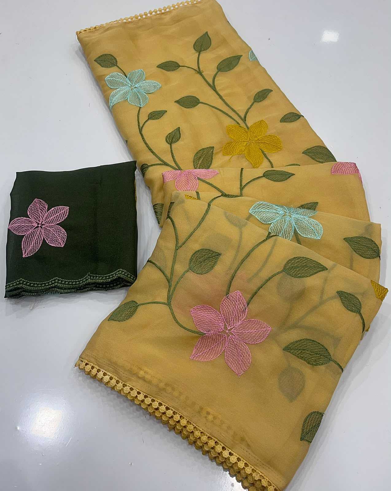 YNF Wholesale Georgette Designer Sarees  | Surat Manufacturer