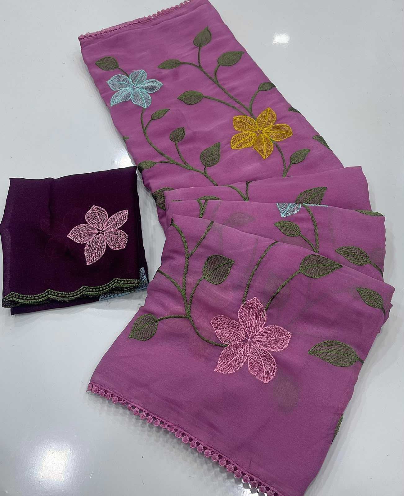 YNF Wholesale Georgette Designer Sarees  | Surat Manufacturer