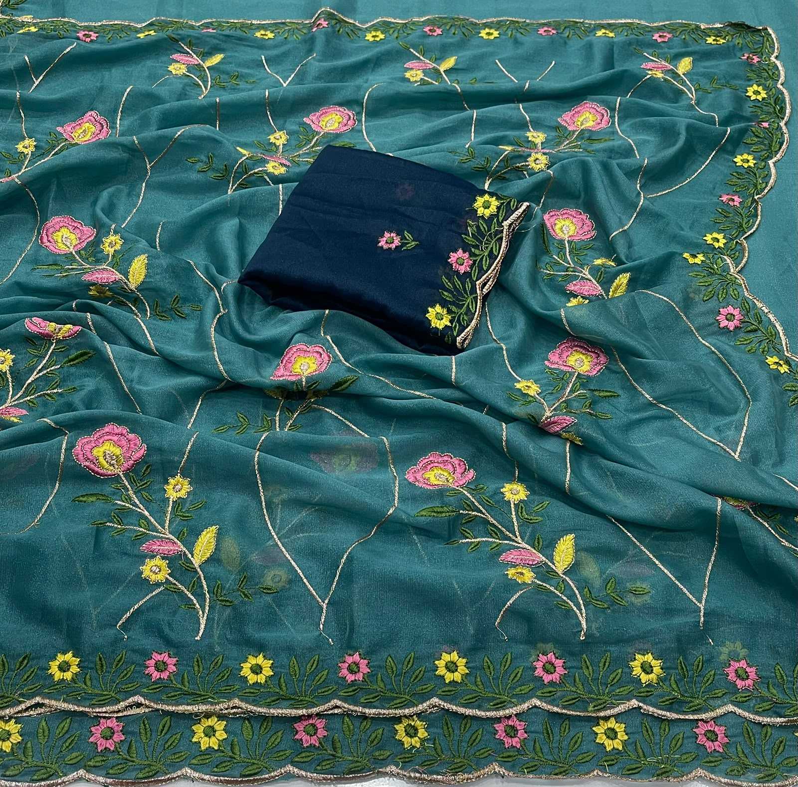 YNF Wholesale Georgette Georgette Sarees KESH741 Radhika | Surat Manufacturer