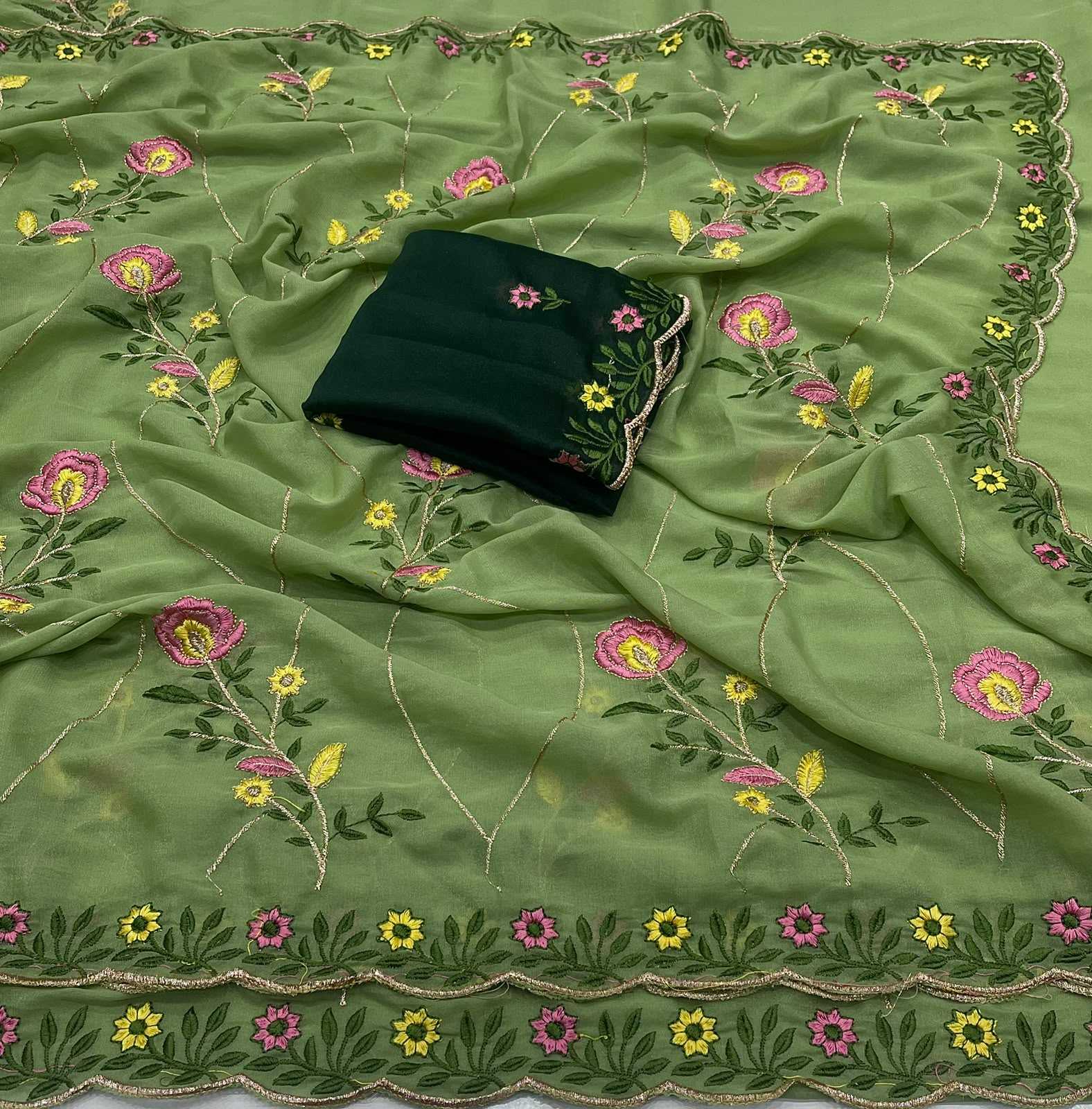 YNF Wholesale Georgette Georgette Sarees KESH741 Radhika | Surat Manufacturer