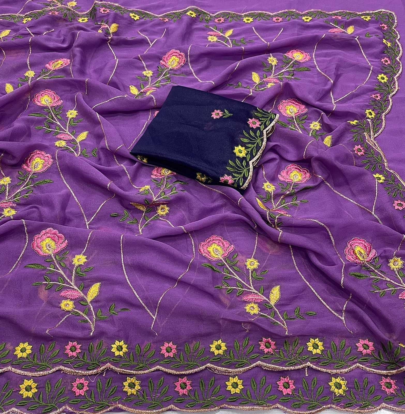 YNF Wholesale Georgette Georgette Sarees KESH741 Radhika | Surat Manufacturer